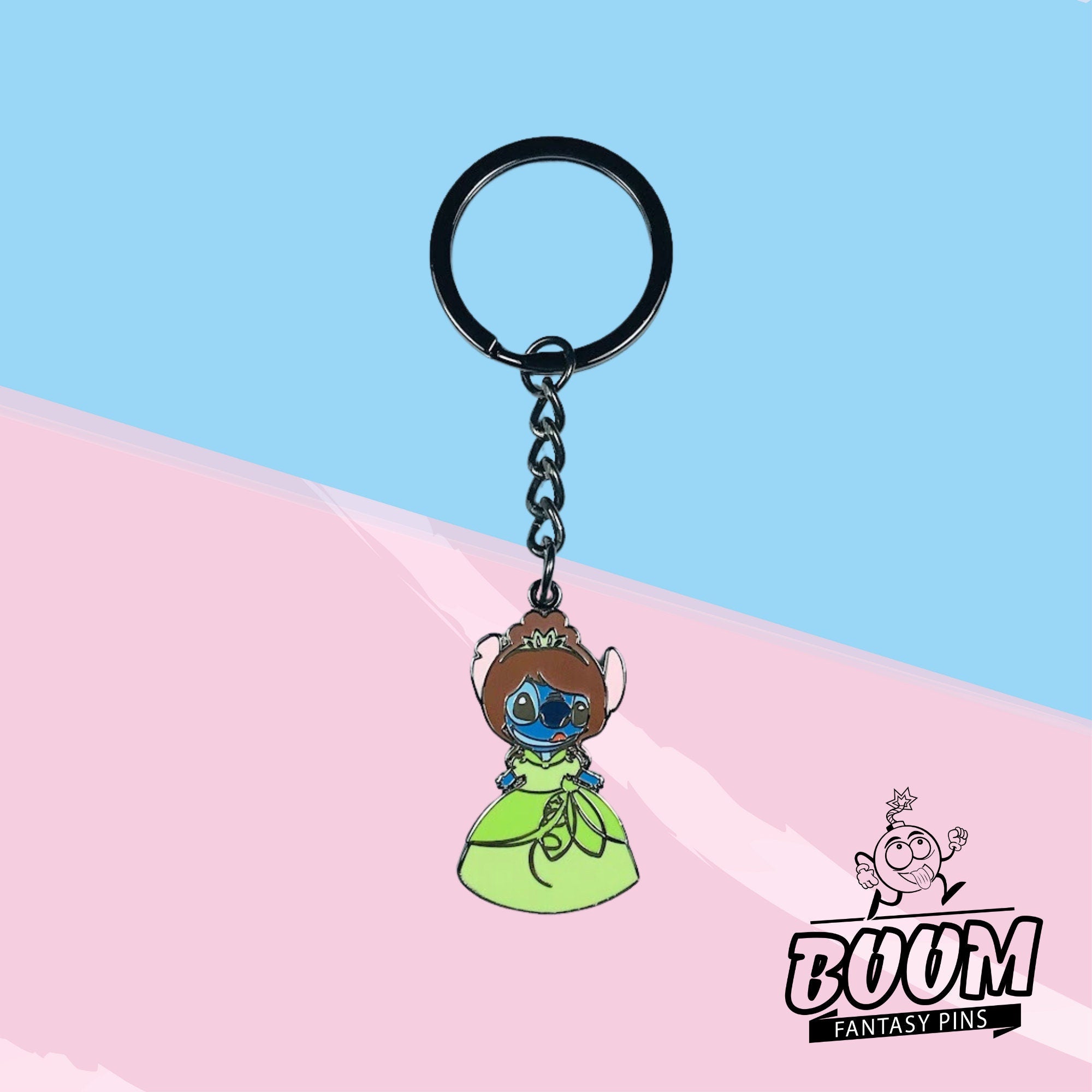 Keychain – Experiment 626 Stitch as Tiana from Lilo & Stitch – Disney Fantasy