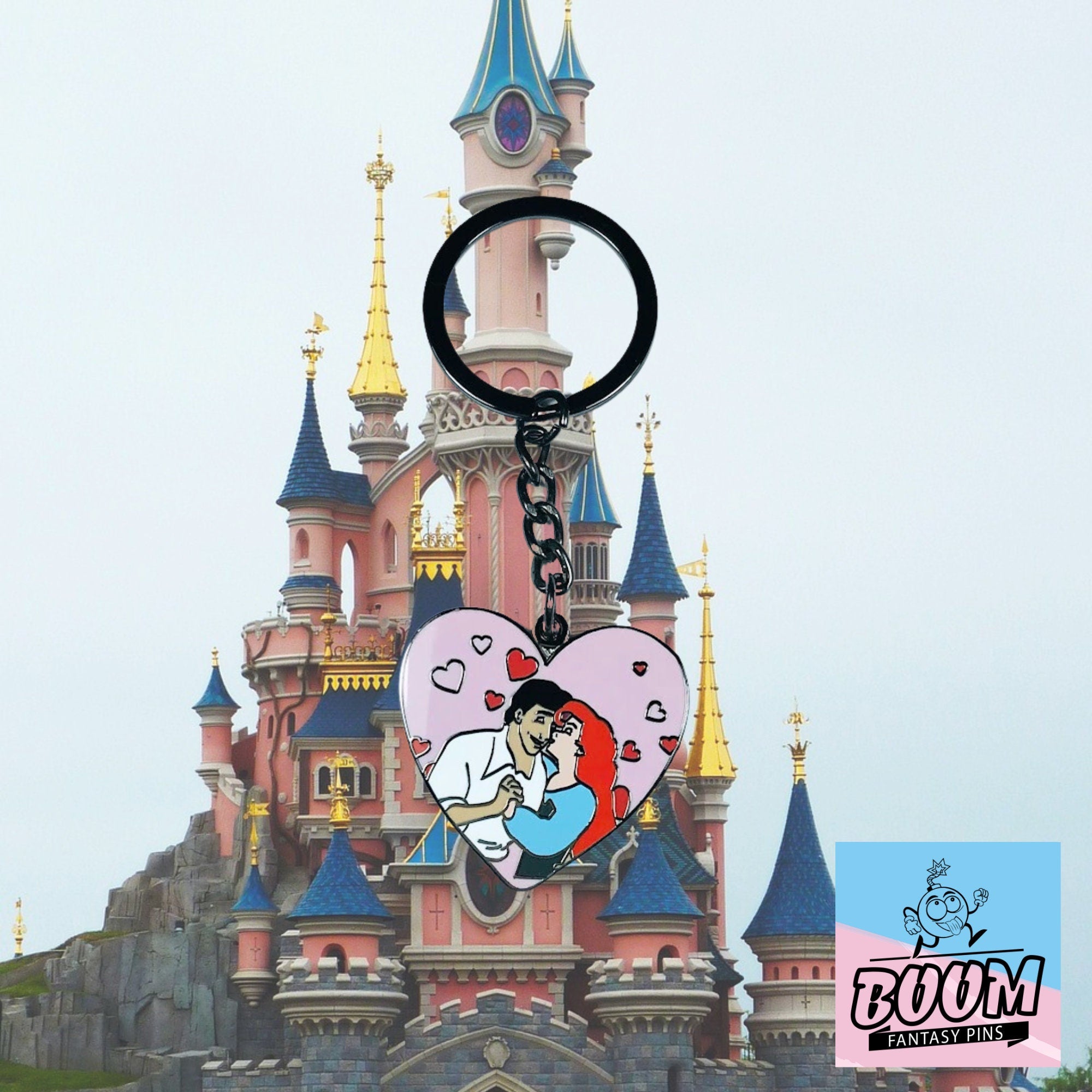 Porte-clés – Ariel et le prince Éric de La Petite Sirène – Disney Fantasy