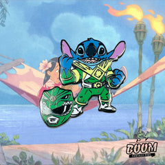 Pin - Stitch como el Ranger Verde de Lilo y Stitch - Disney Fantasy