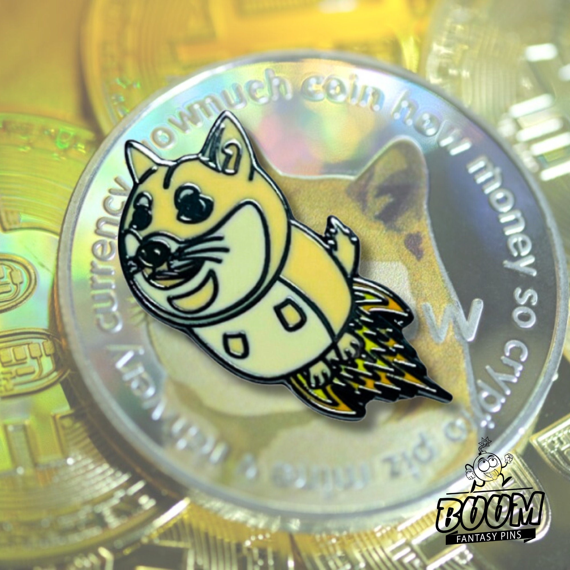 Pin's – Shiba Inu de Dogecoin – Objet de collection en cryptomonnaie