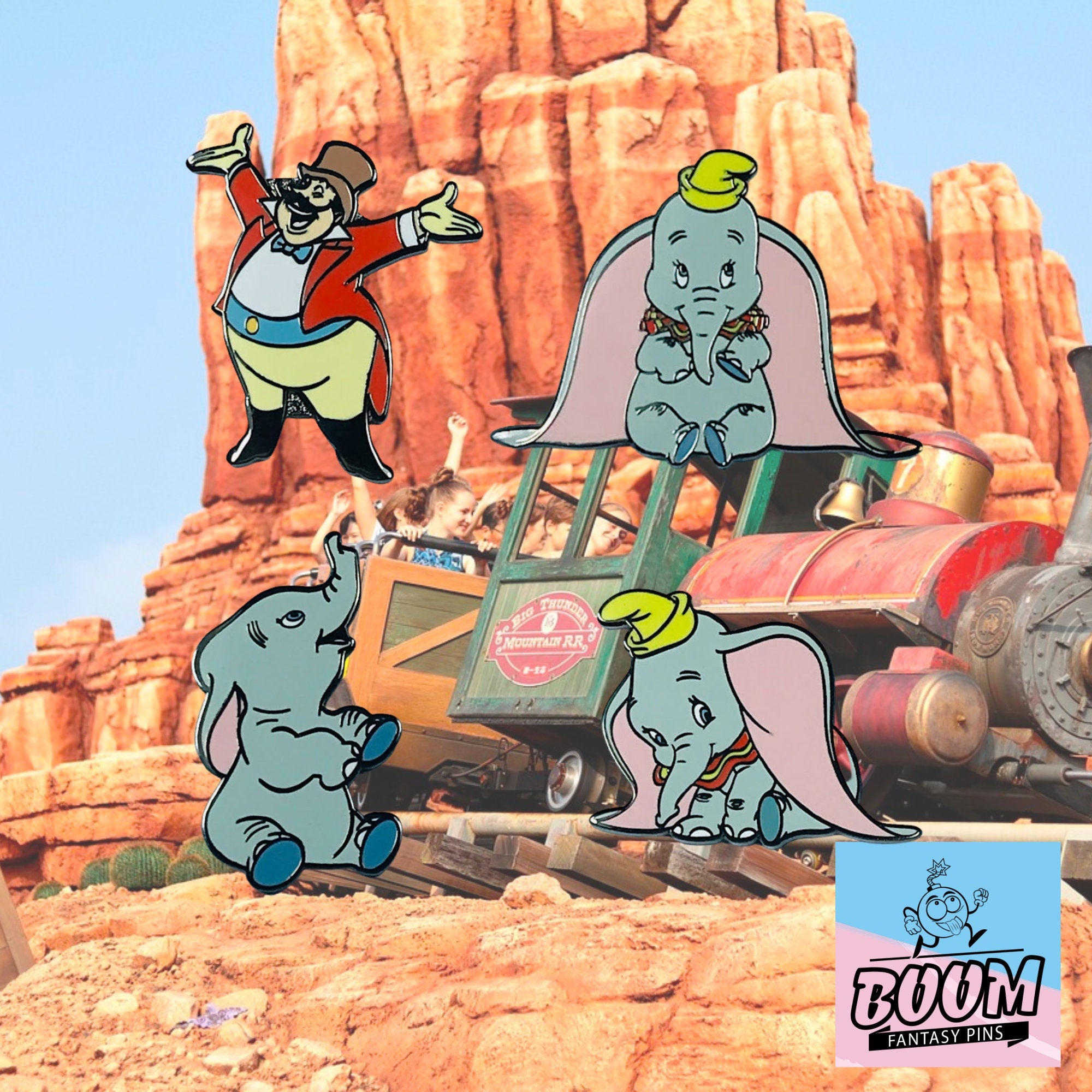 Pin's – Dumbo et le Maître de Cérémonie du film Dumbo – Disney Fantasy