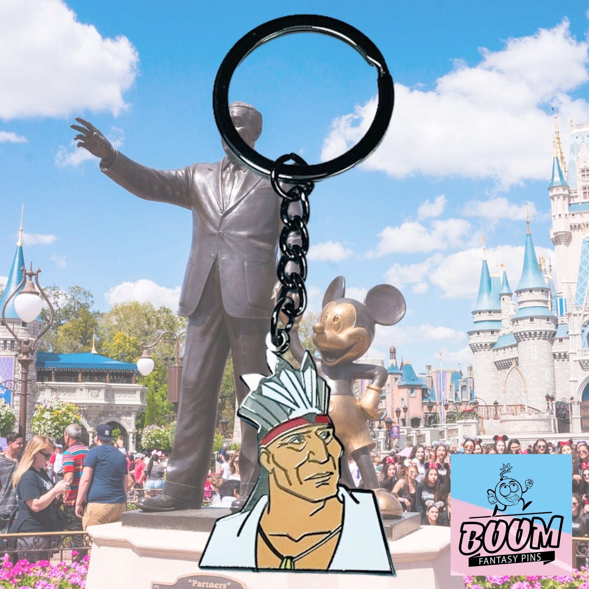 Llavero del Jefe Powhatan de Pocahontas – Disney Fantasy