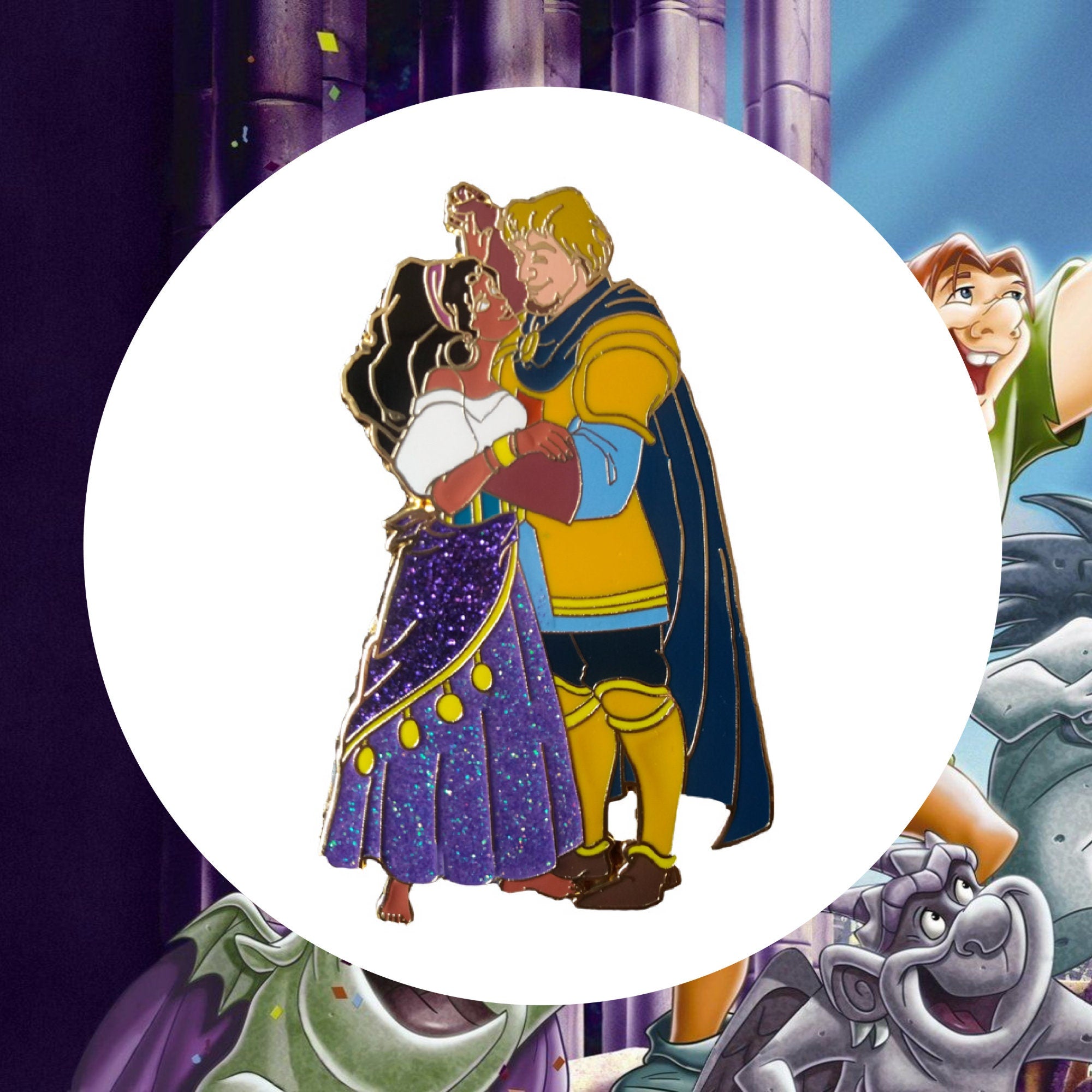 Pin – Esmeralda y Febo de El Jorobado de Notre Dame – Disney Fantasy