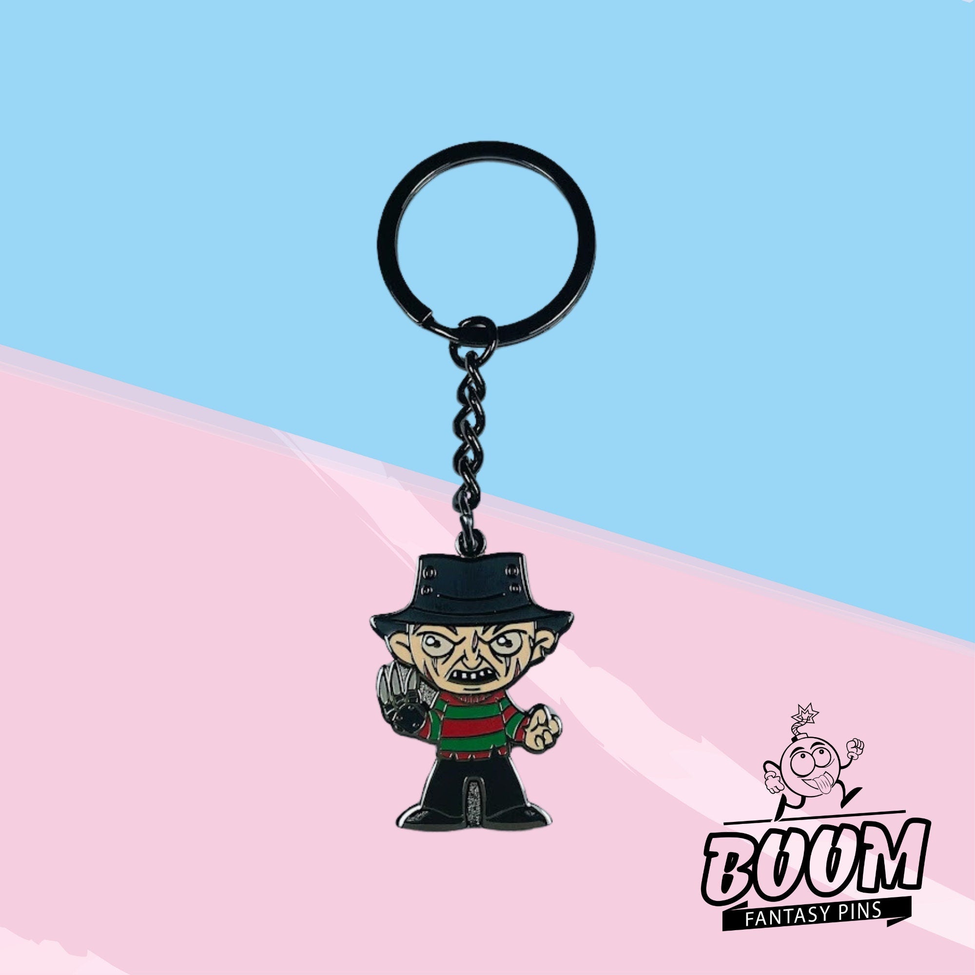 Porte-clés – Freddy Krueger du film « Les Griffes de la nuit » de Wes Craven – Franchise « Les Griffes de la nuit »