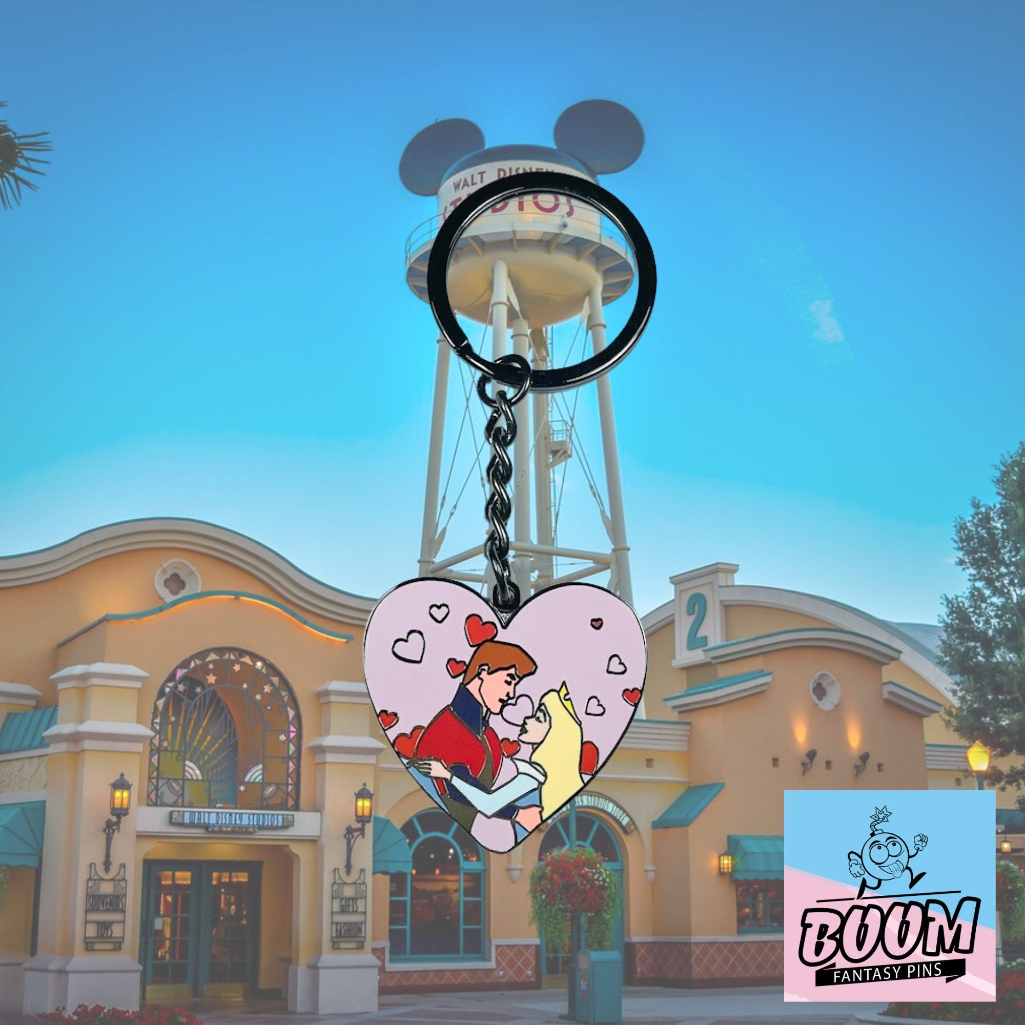 Porte-clés – Princesse Aurore et Prince Philippe de La Belle au bois dormant – Disney Fantasy