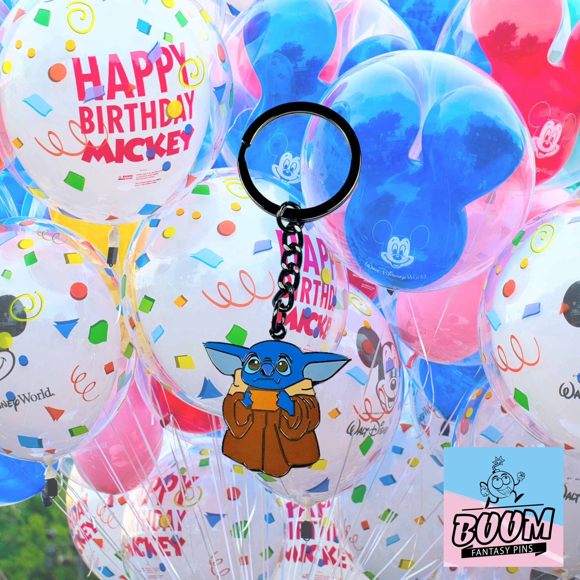 Keychain – Experiment 626 Stitch as Baby Yoda from Lilo & Stitch – Disney Fantasy