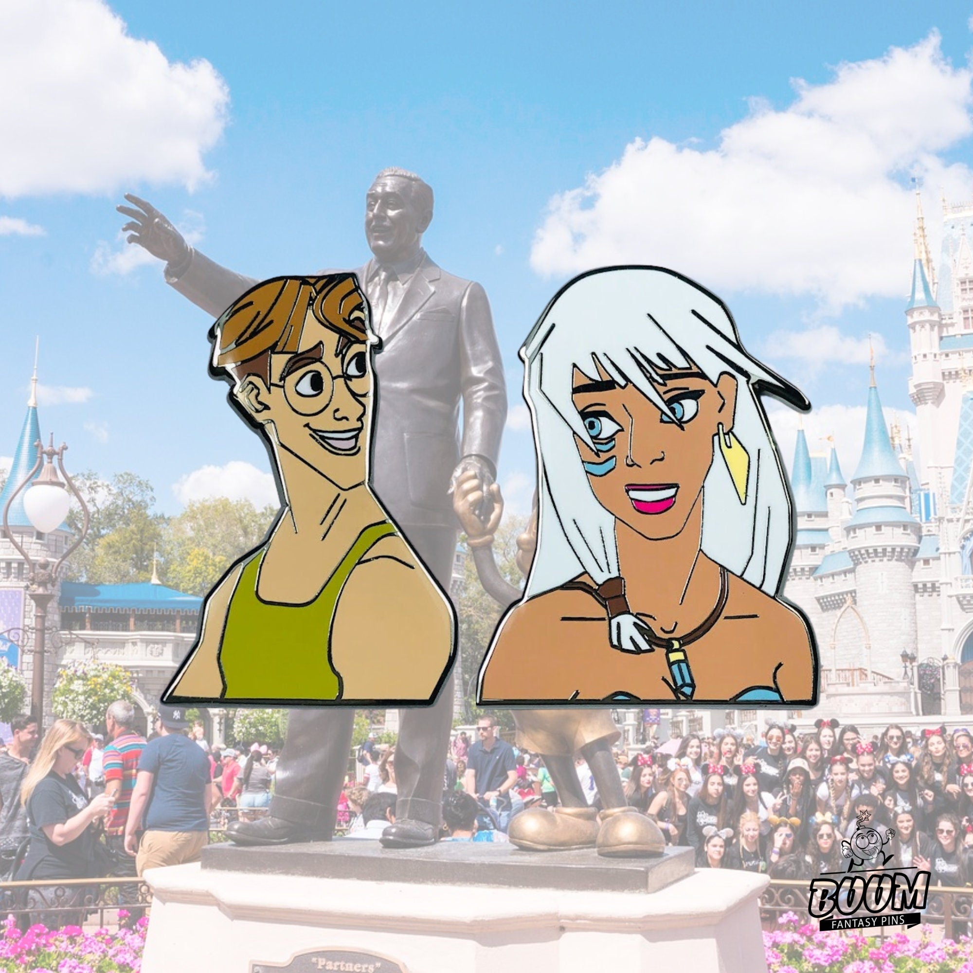 Pin – Milo Thatch and Princess Kida from Atlantis The Lost Empire – Disney Fantasy
