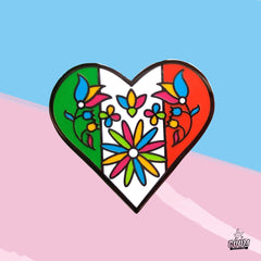 Épinglette – Symbole du cœur de la fête nationale mexicaine – Culture mexicaine