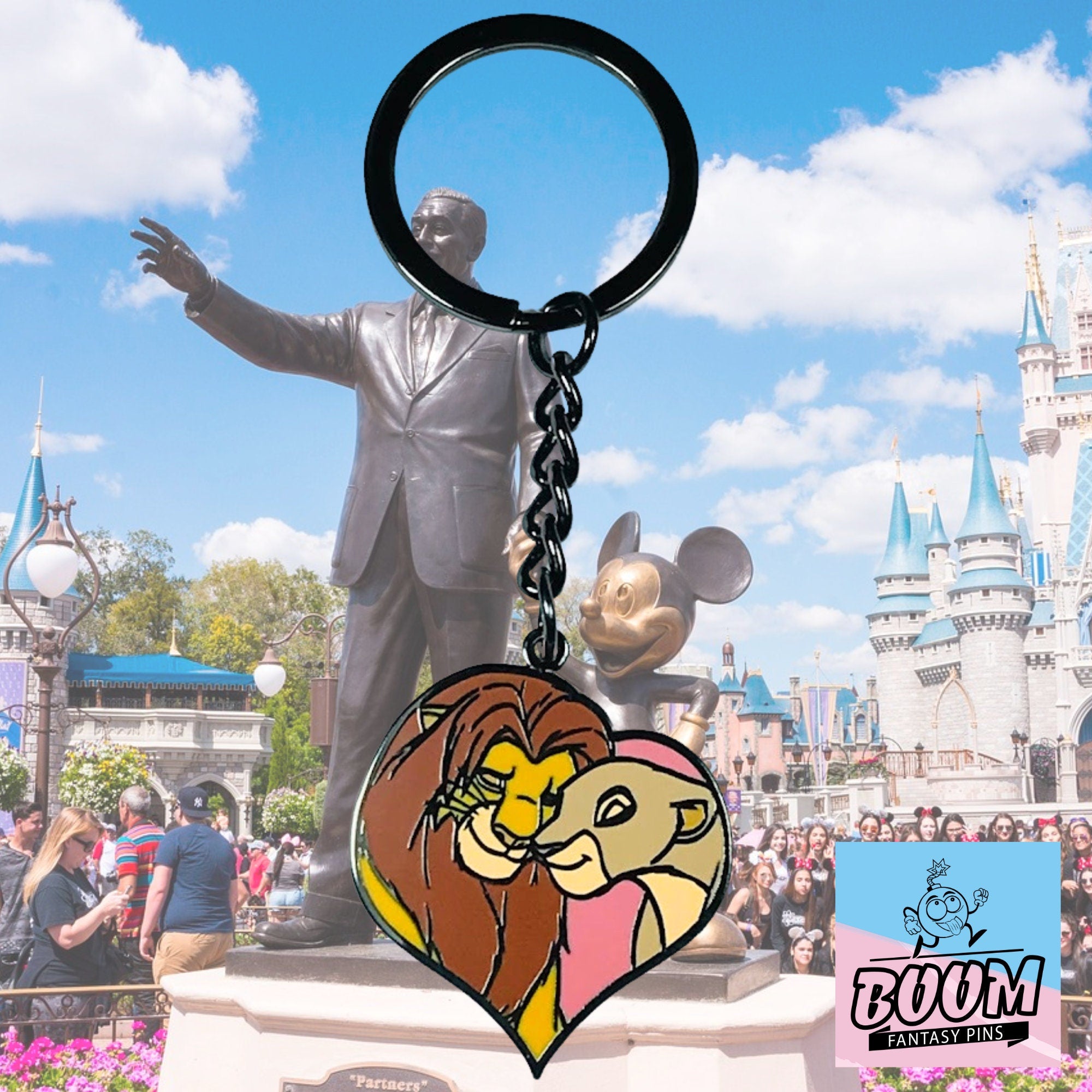 Llavero – Simba y Nala de El Rey León – Disney Fantasy