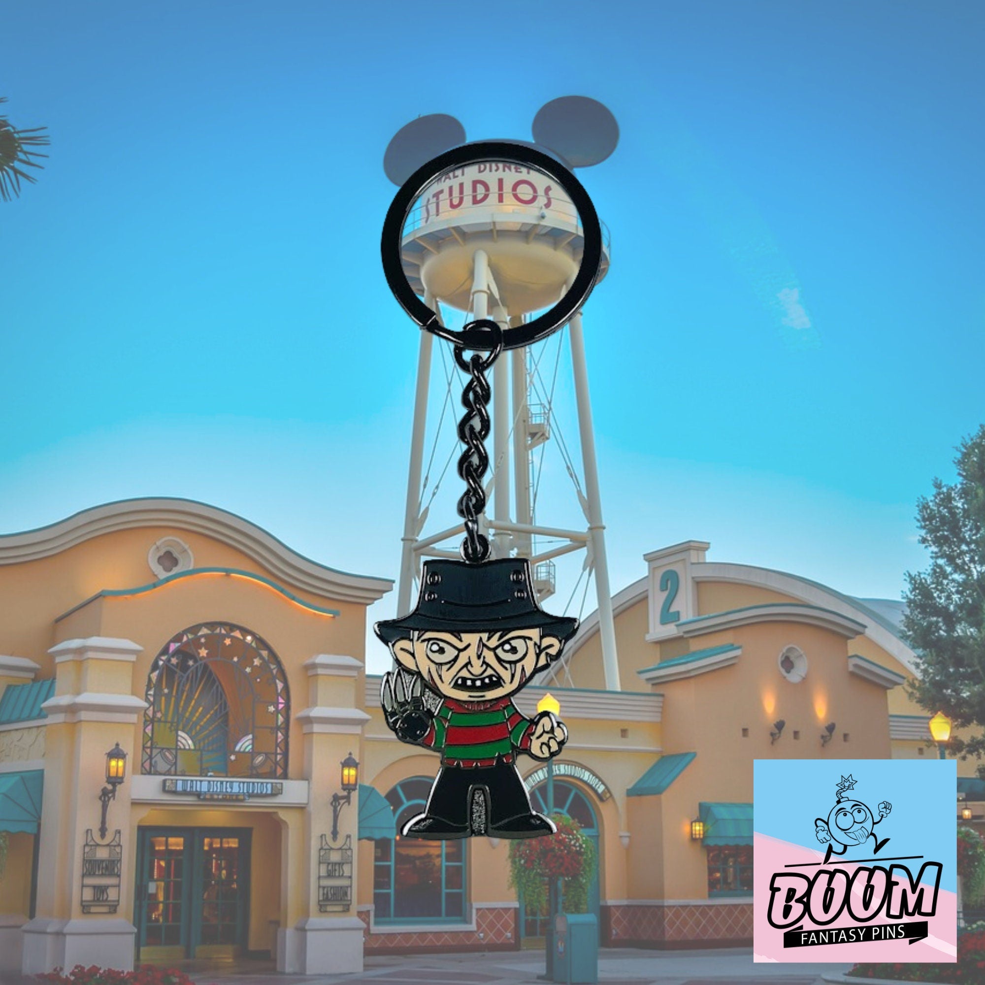 Porte-clés – Freddy Krueger du film « Les Griffes de la nuit » de Wes Craven – Franchise « Les Griffes de la nuit »