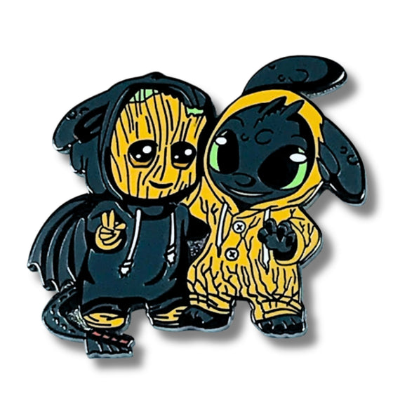 Pin – Toothless from How to Train Your Dragon and Groot from Guardians of the Galaxy – Disney Fantasy