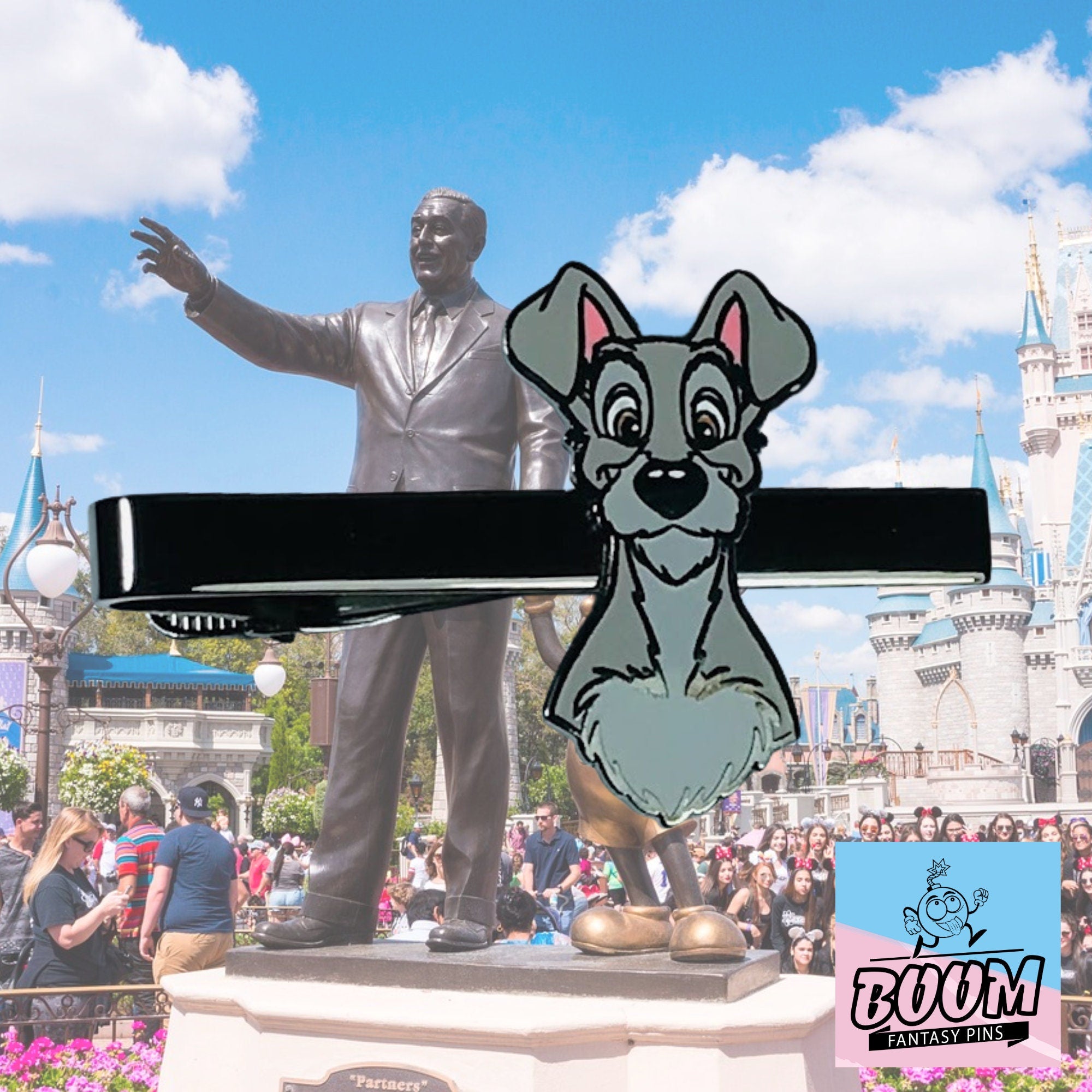 Tie Clip – Tramp from Lady and the Tramp – Disney Fantasy