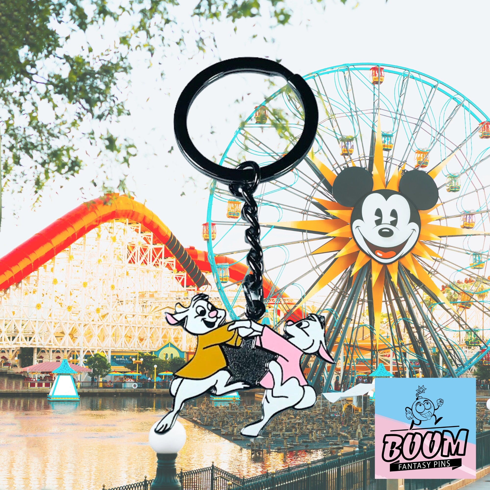 Porte-clés – Skippy Yellow et Sis Bunny de Robin des Bois – Disney Fantasy