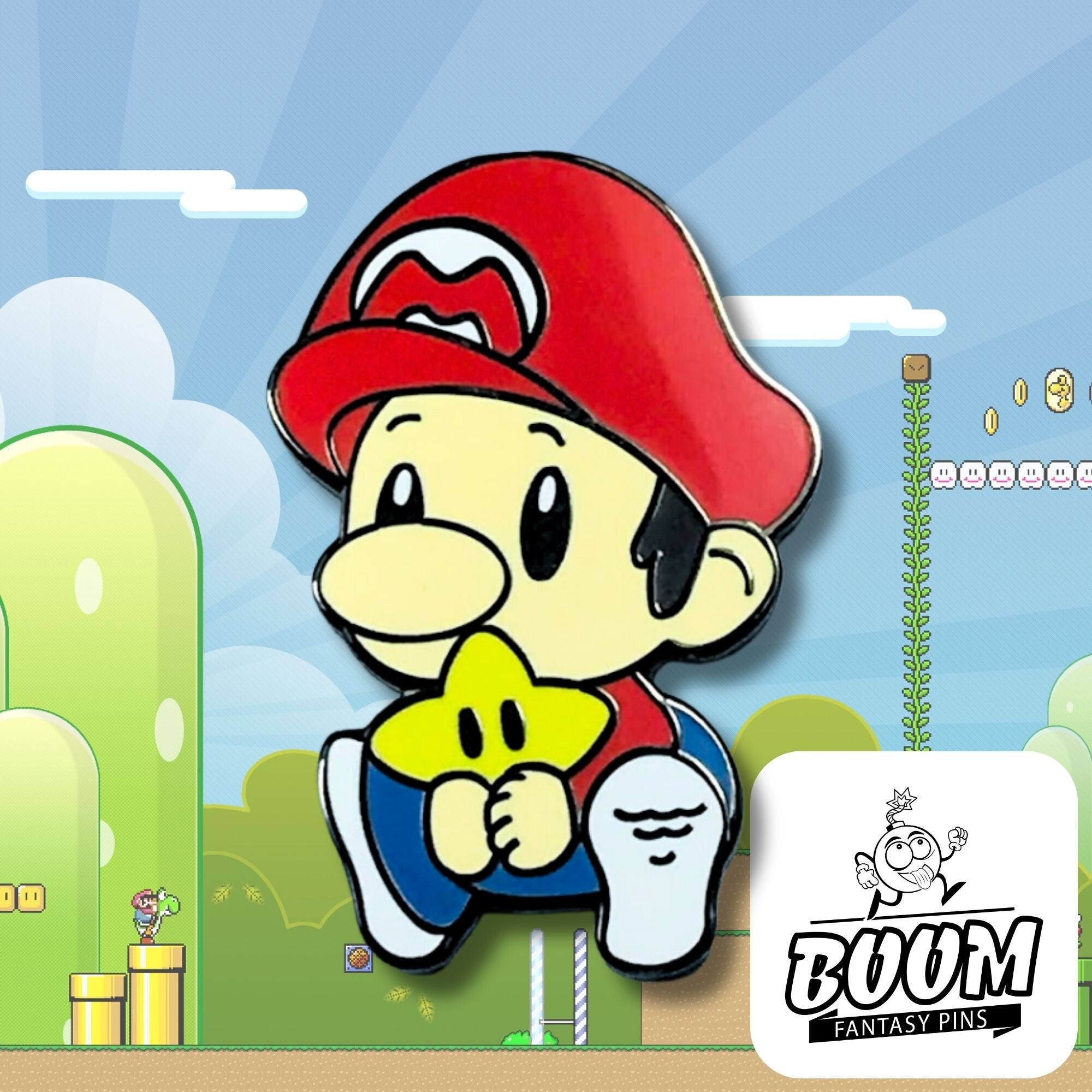 Pin – Mario de Super Mario Bros – Franquicia de Nintendo