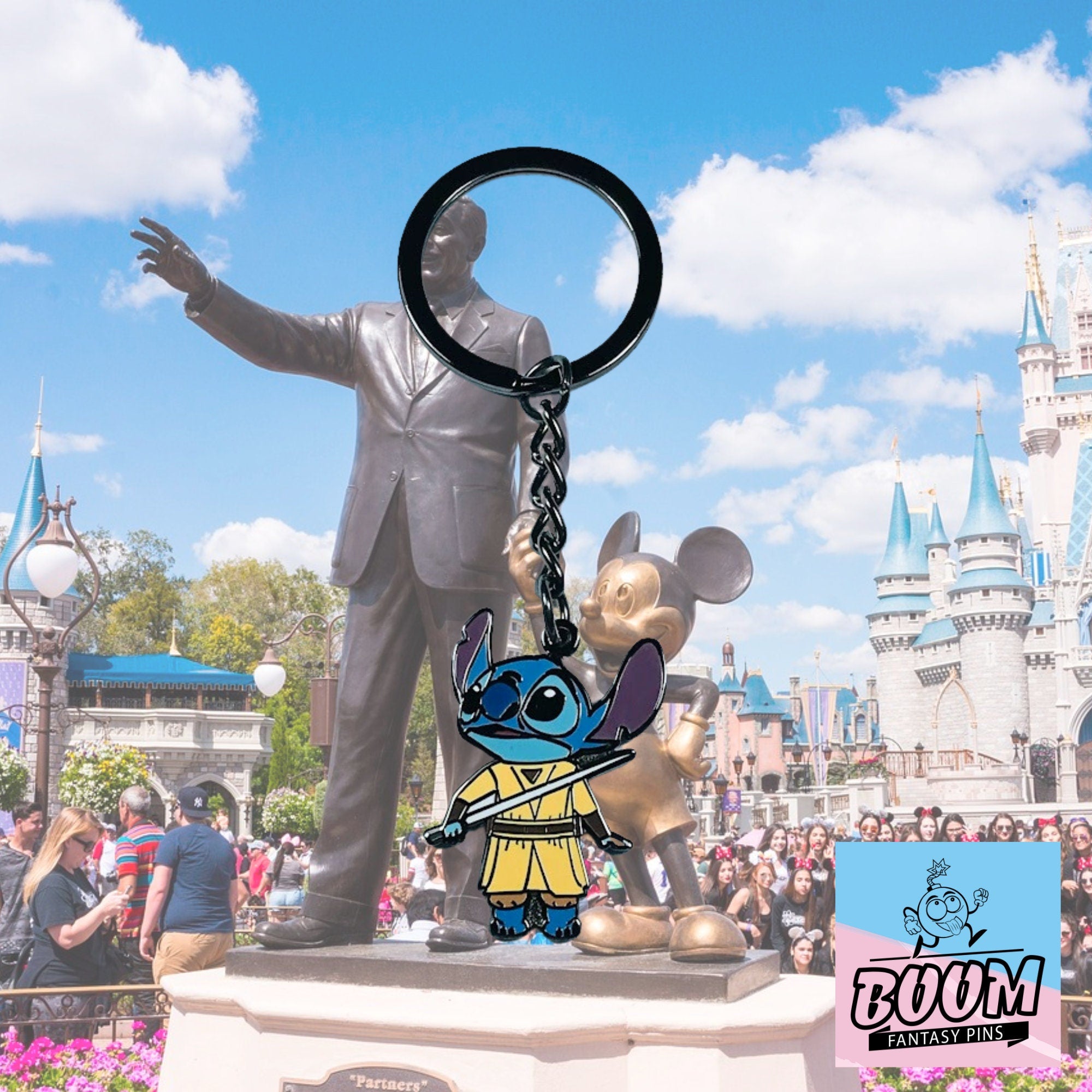 Llavero – Experimento 626 Stitch como Rey de Lilo &amp; Stitch – Disney Fantasy