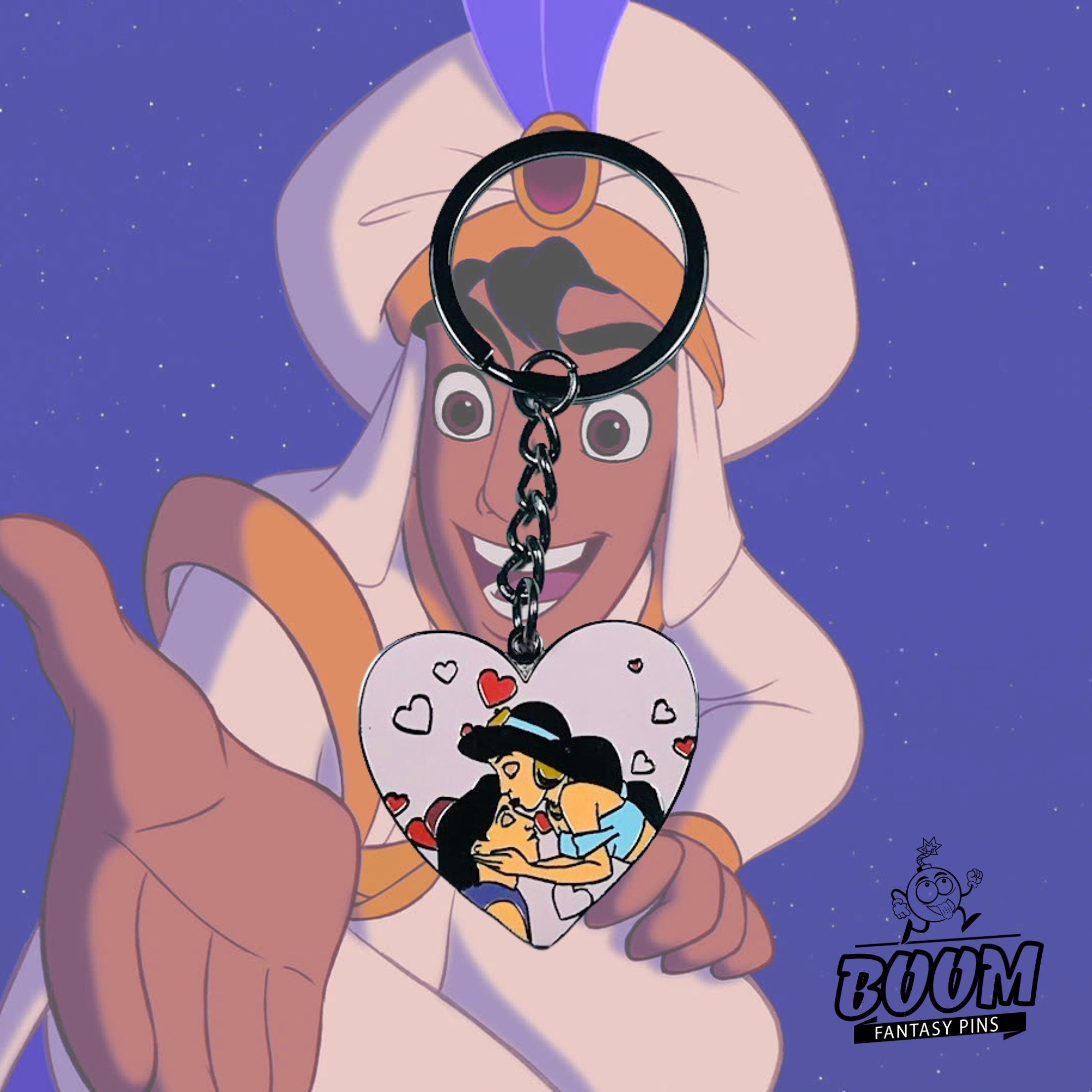 Llavero – Aladdin y la Princesa Jasmine de Aladdin – Disney Fantasy