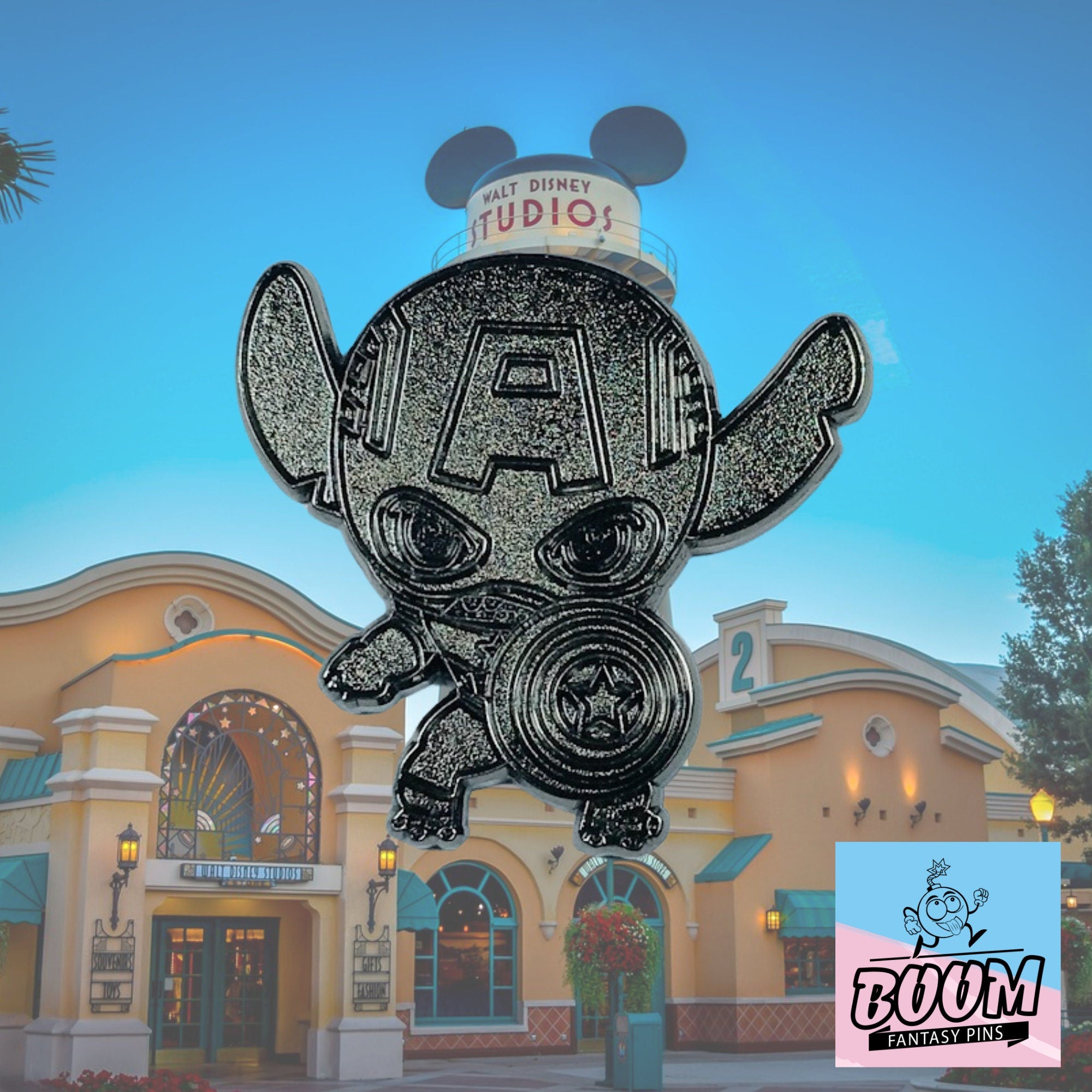 Pin's – Stitch en Captain America de Lilo &amp; Stitch – Disney Fantasy
