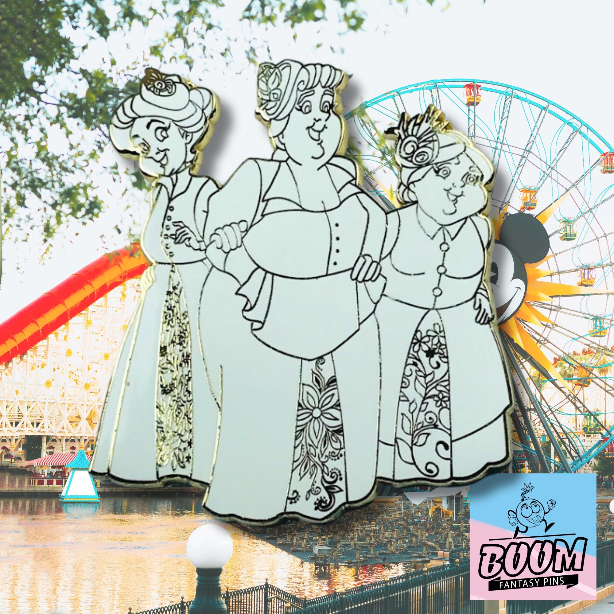 Épinglette – Flora, Fauna et Pimprenelle de La Belle au bois dormant – Disney Fantasy