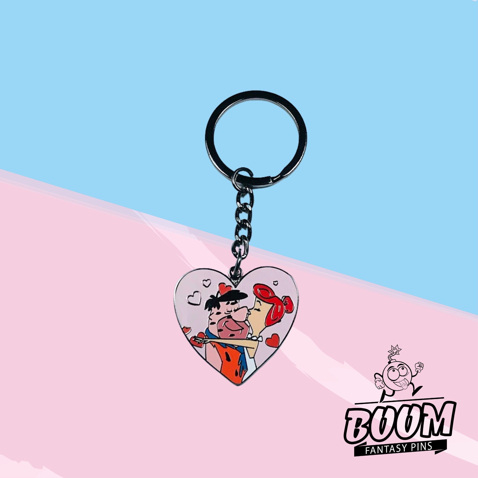 Llavero – Pedro Picapiedra y Vilma Picapiedra de Los Picapiedra – Disney Fantasy