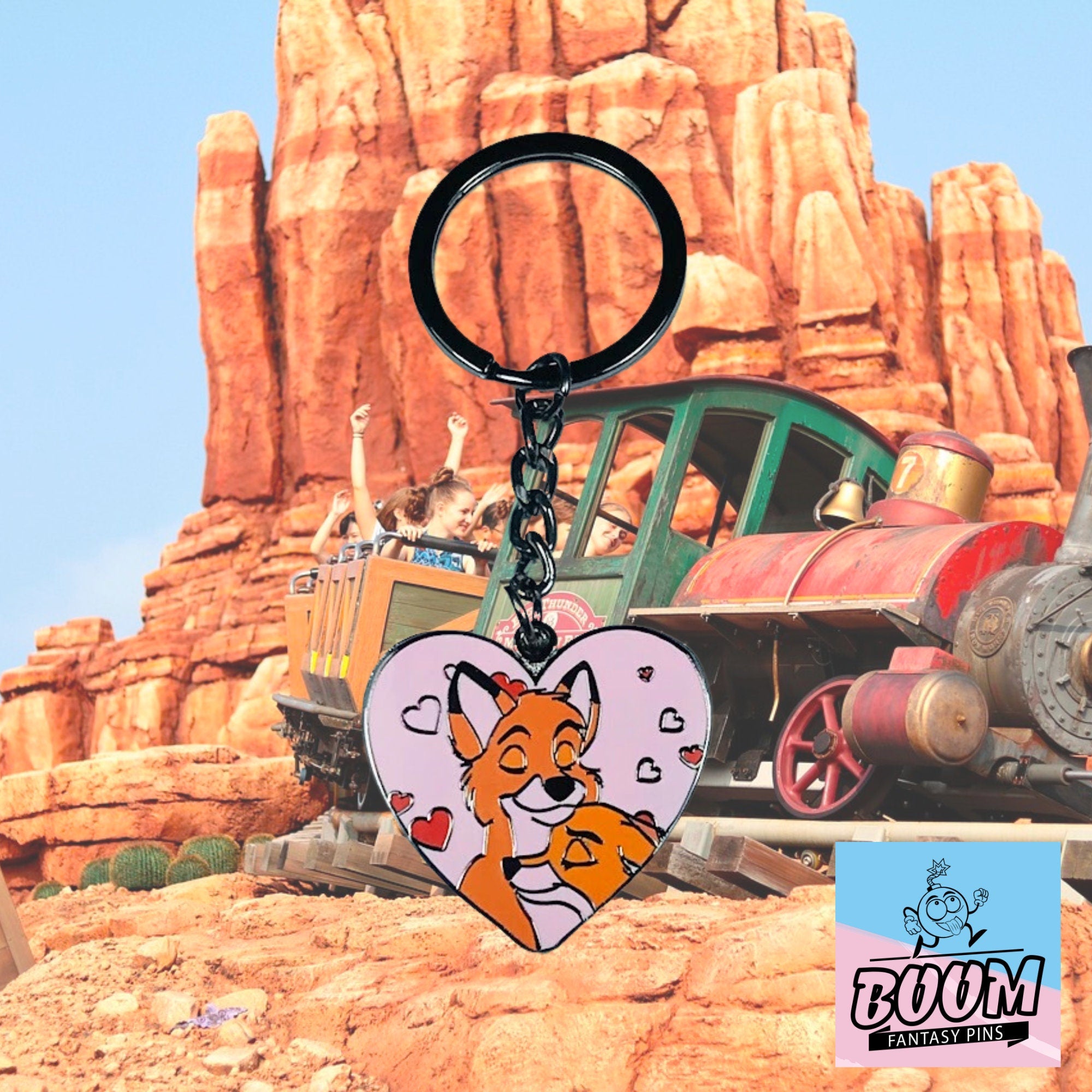 Porte-clés – Vixey et Tod du film Rox et Rouky – Disney Fantasy