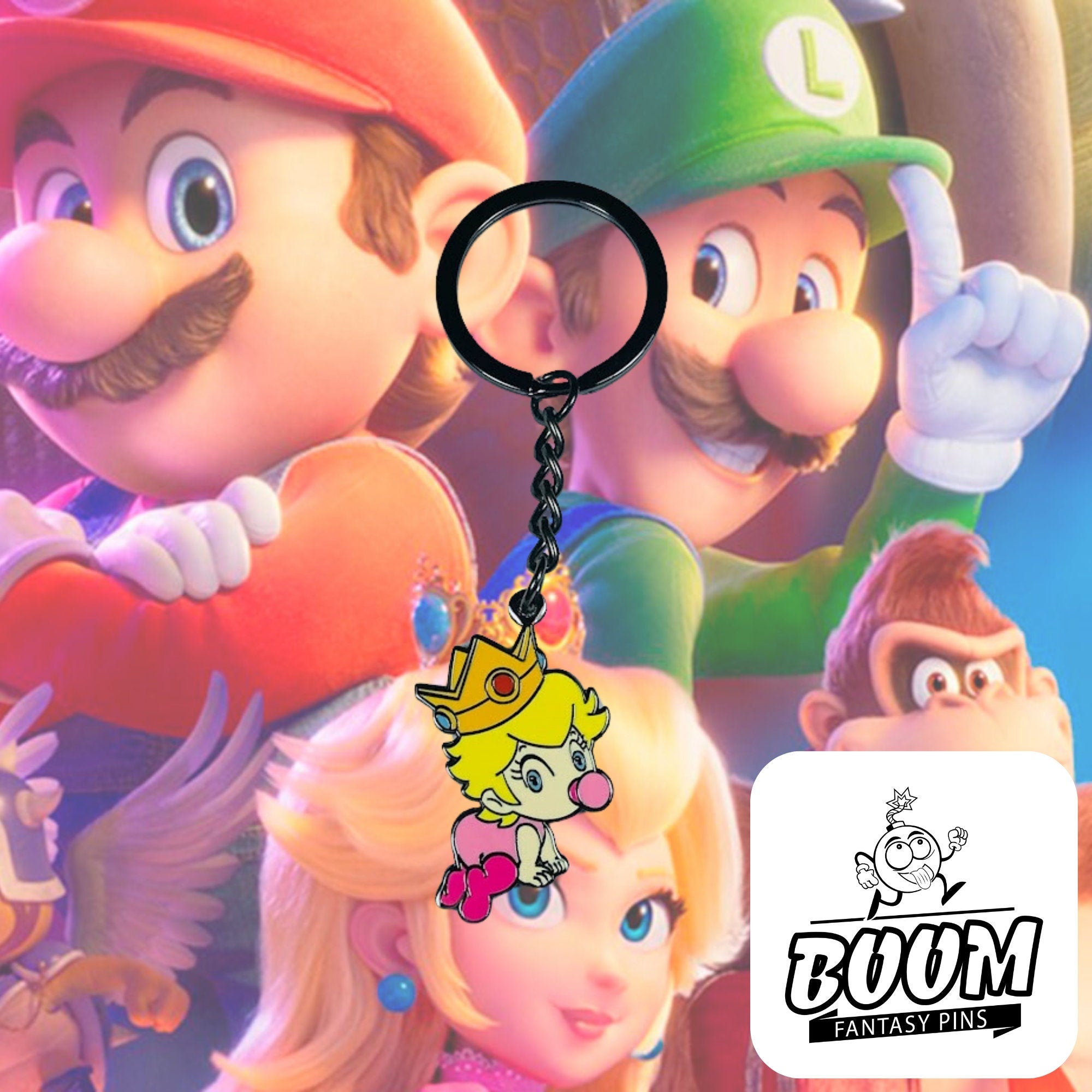 Keychain – Princess Peach from Super Mario Bros – Disney Fantasy