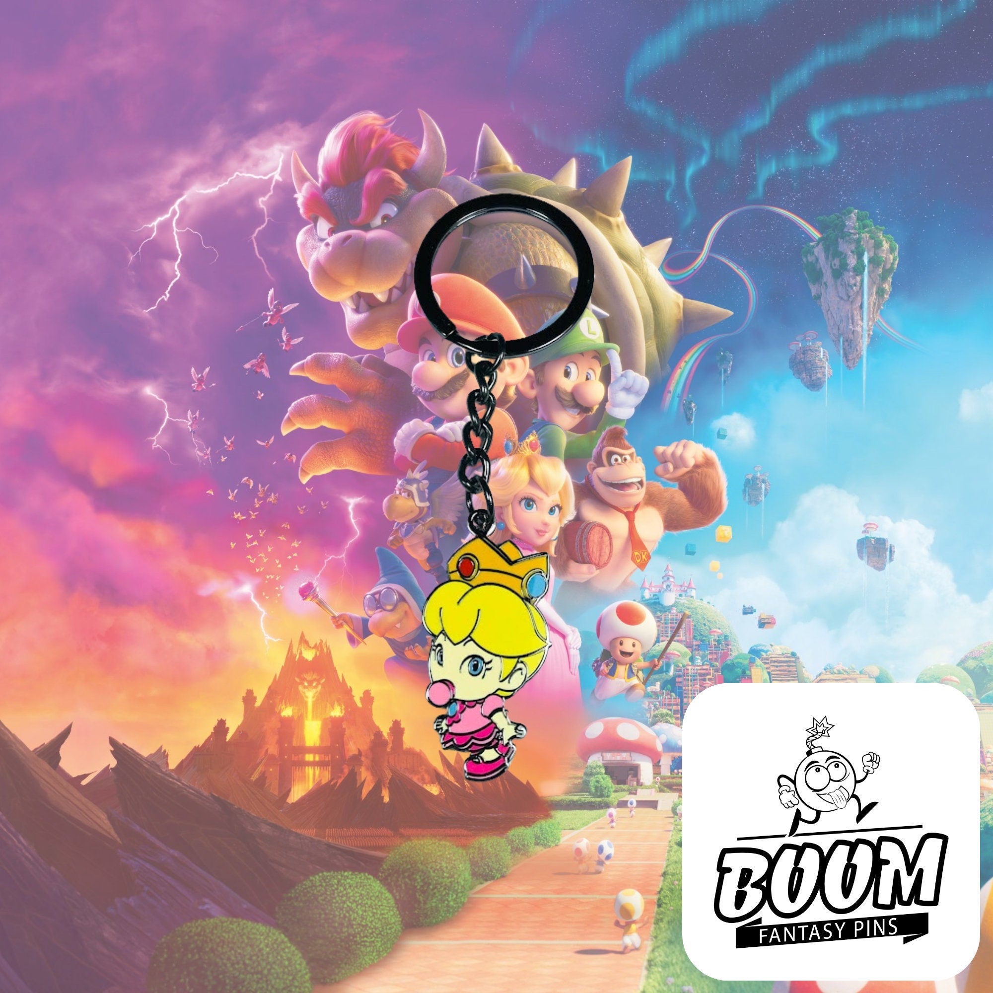 Keychain – Baby Princess Peach from Mario Bros – Disney Fantasy