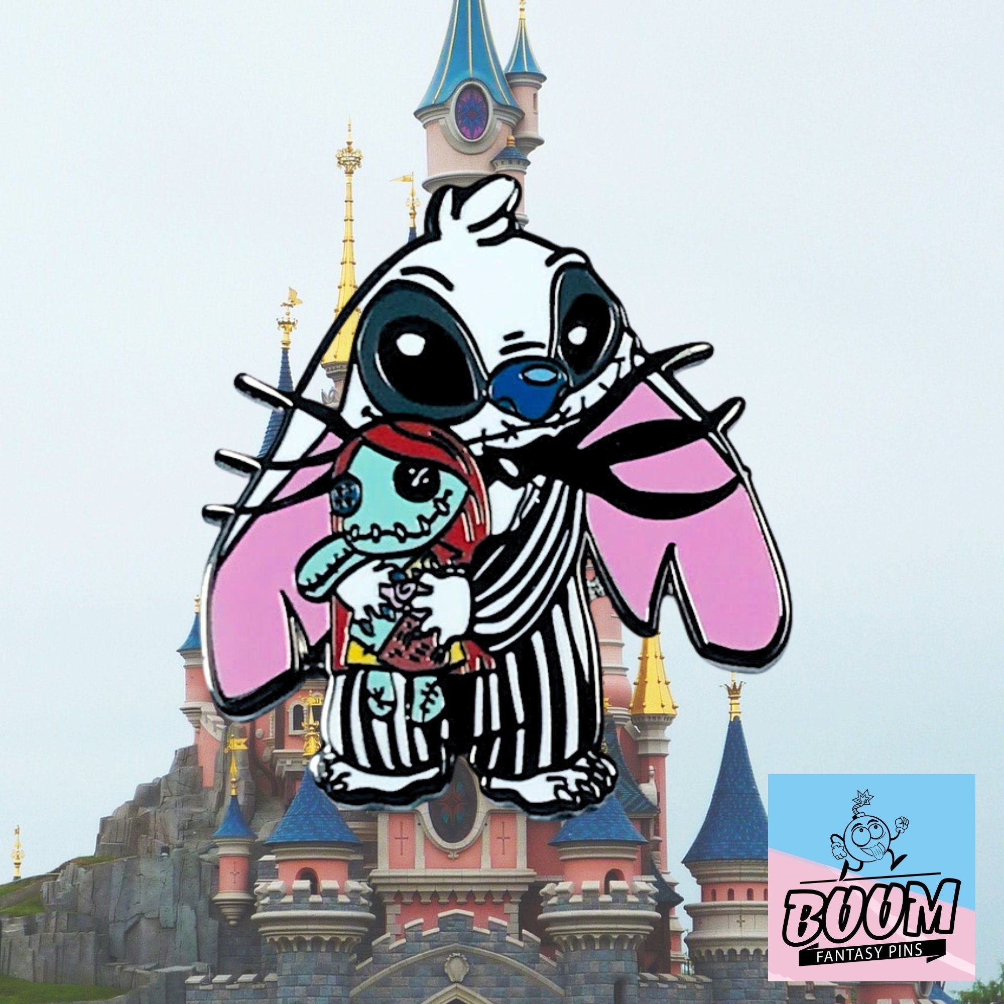 Pin – Stitch como Jack Skellington de Lilo &amp; Stitch y Pesadilla antes de Navidad – Disney Fantasy