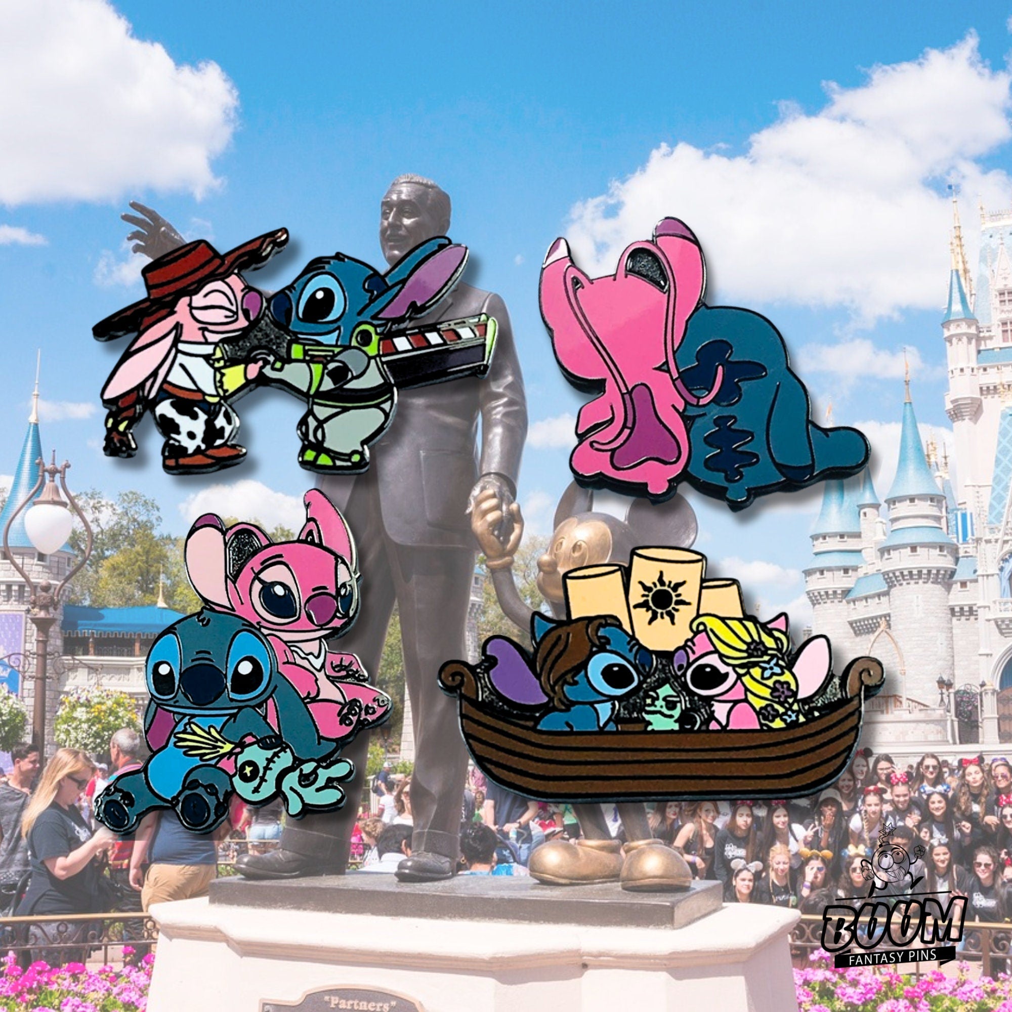 Pin – Stitch y Ángel de Lilo &amp; Stitch – Disney Fantasy