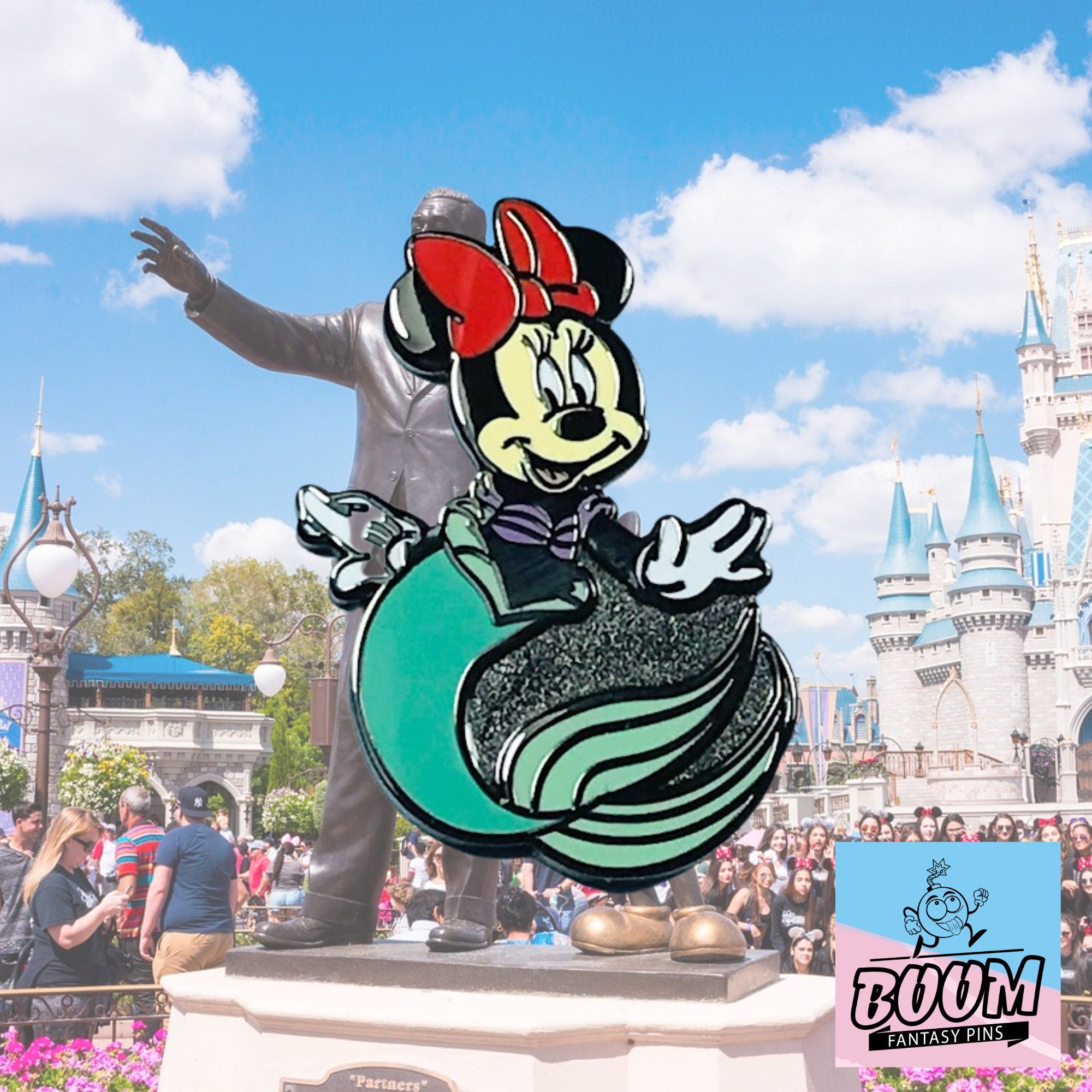 Pin's – Minnie Mouse en Ariel de La Petite Sirène – Disney Fantasy