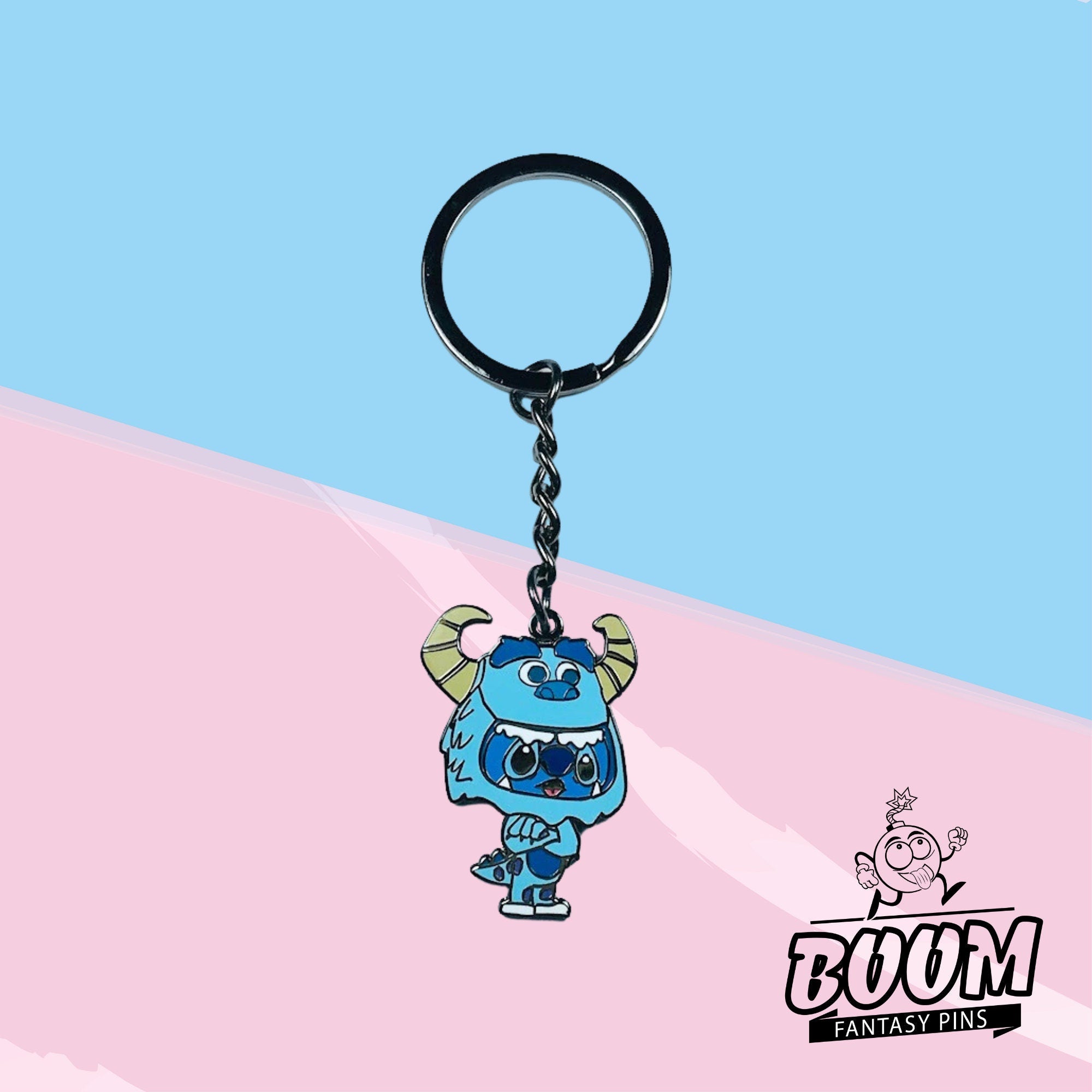 Llavero – Stitch como James P. Sullivan de Lilo &amp; Stitch – Disney Fantasy