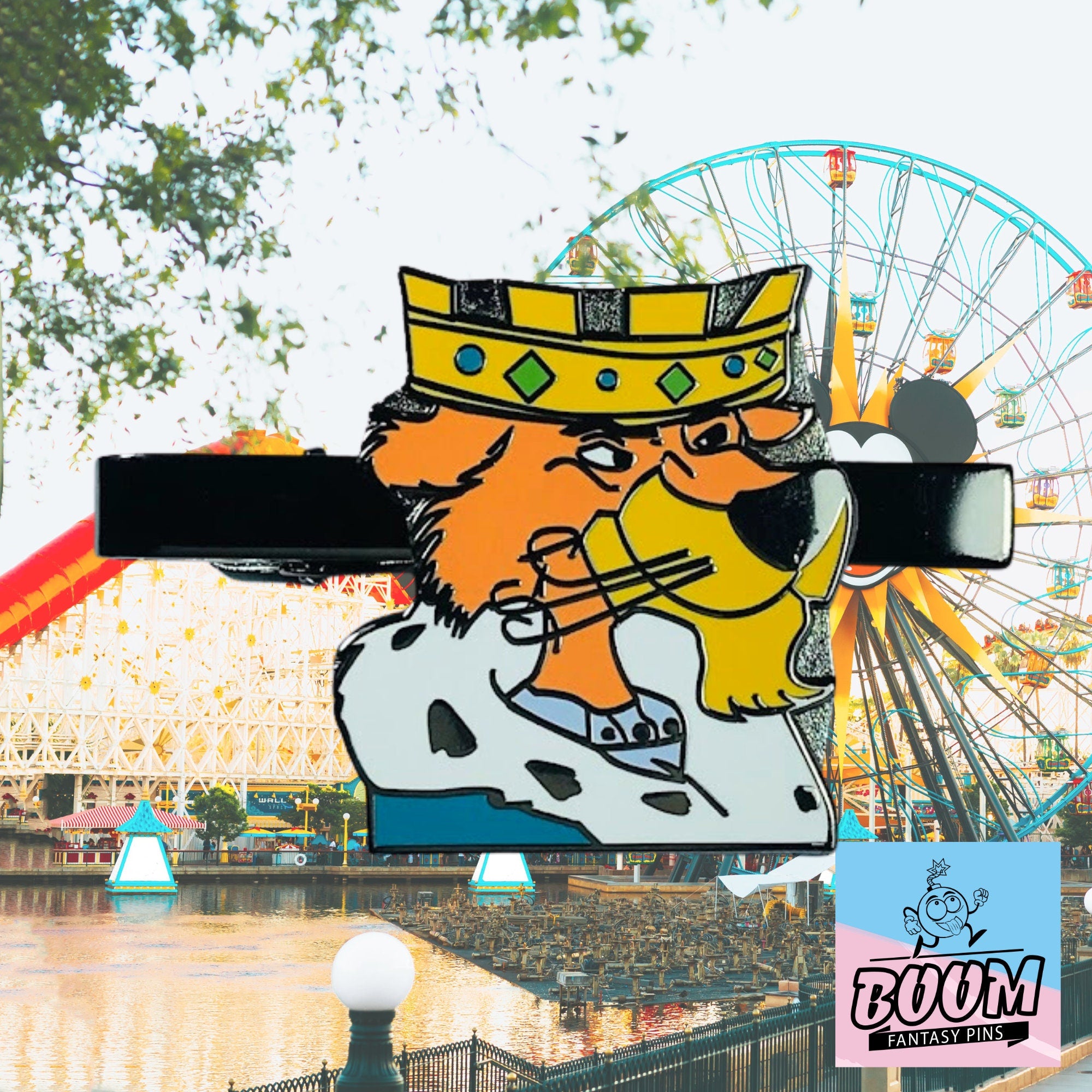 Pinza de corbata – Príncipe Juan de Robin Hood – Fantasía Disney