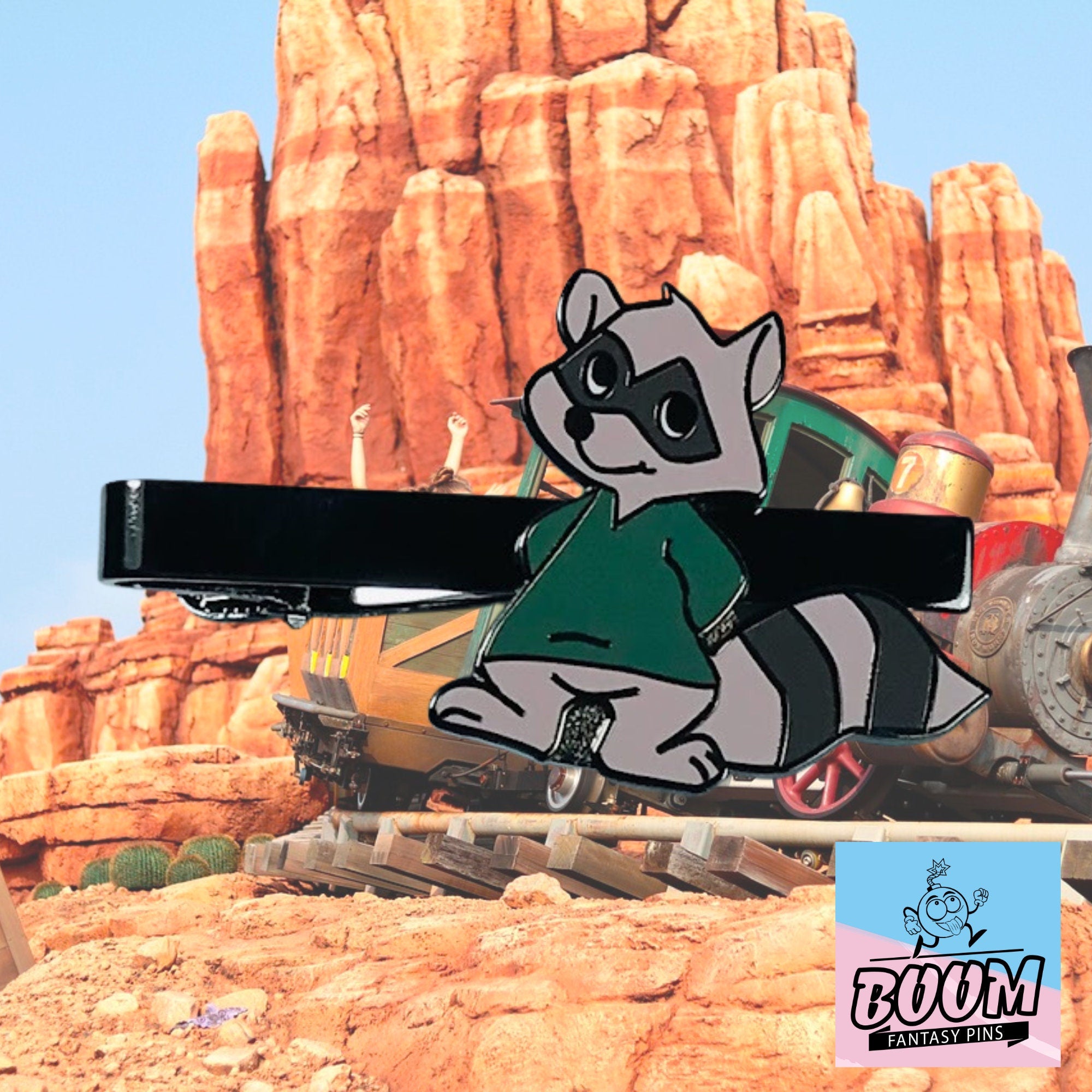 Pince à cravate – Raton laveur vert de Robin des Bois – Disney Fantasy