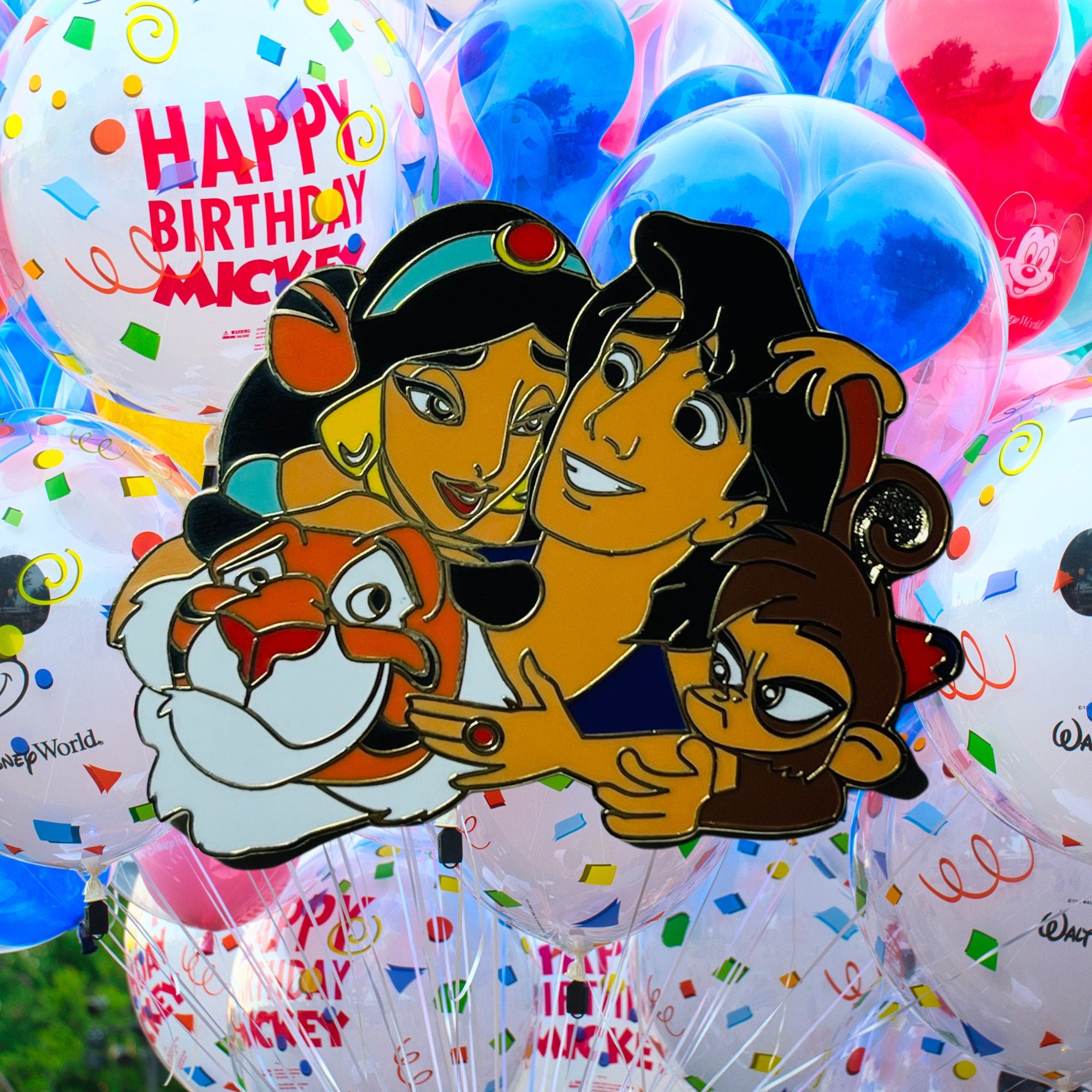 Pin's – Aladdin, Jasmine, Abu et Rajah du film Aladdin – Disney Fantasy