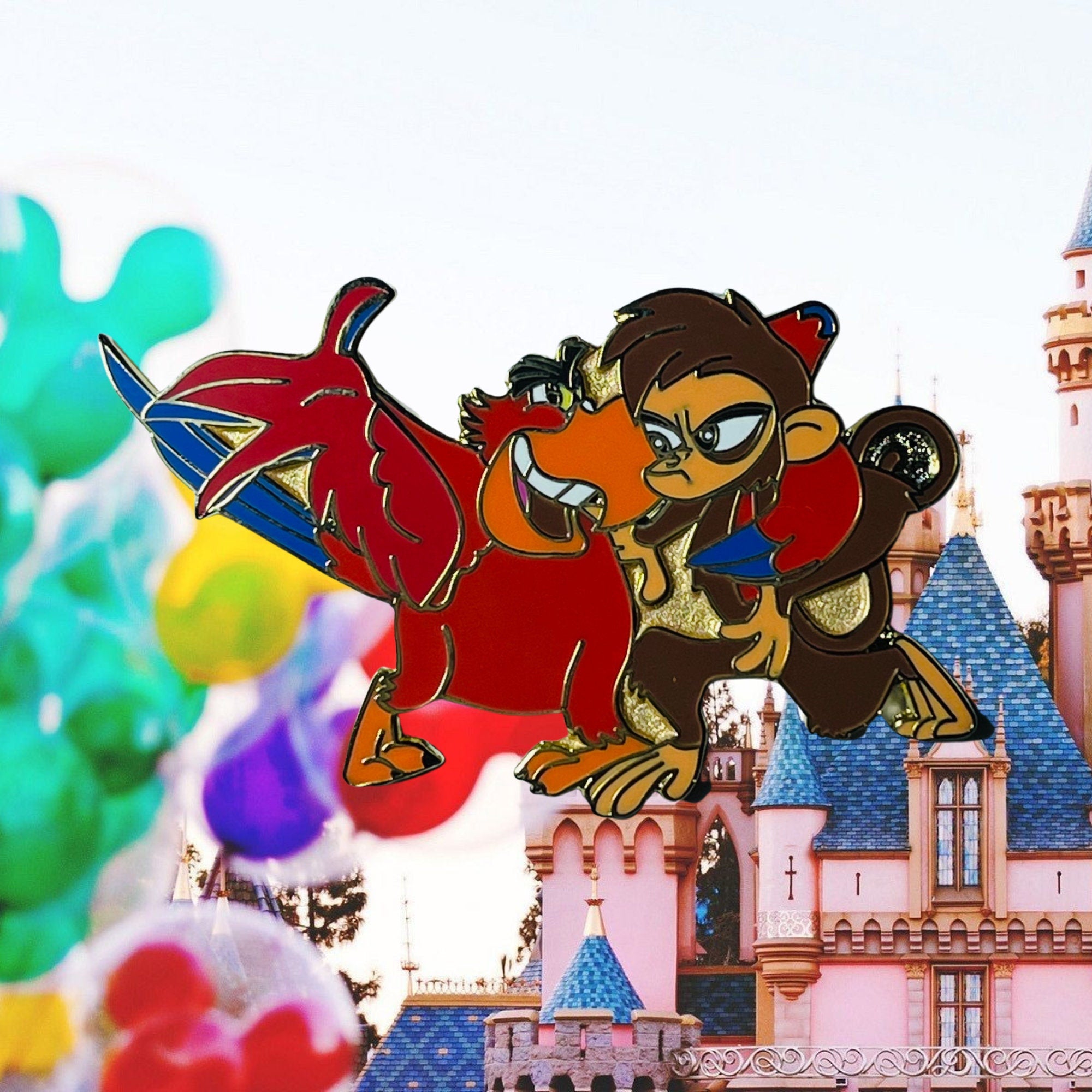 Pin's – Abu et Iago d'Aladdin – Disney Fantasy