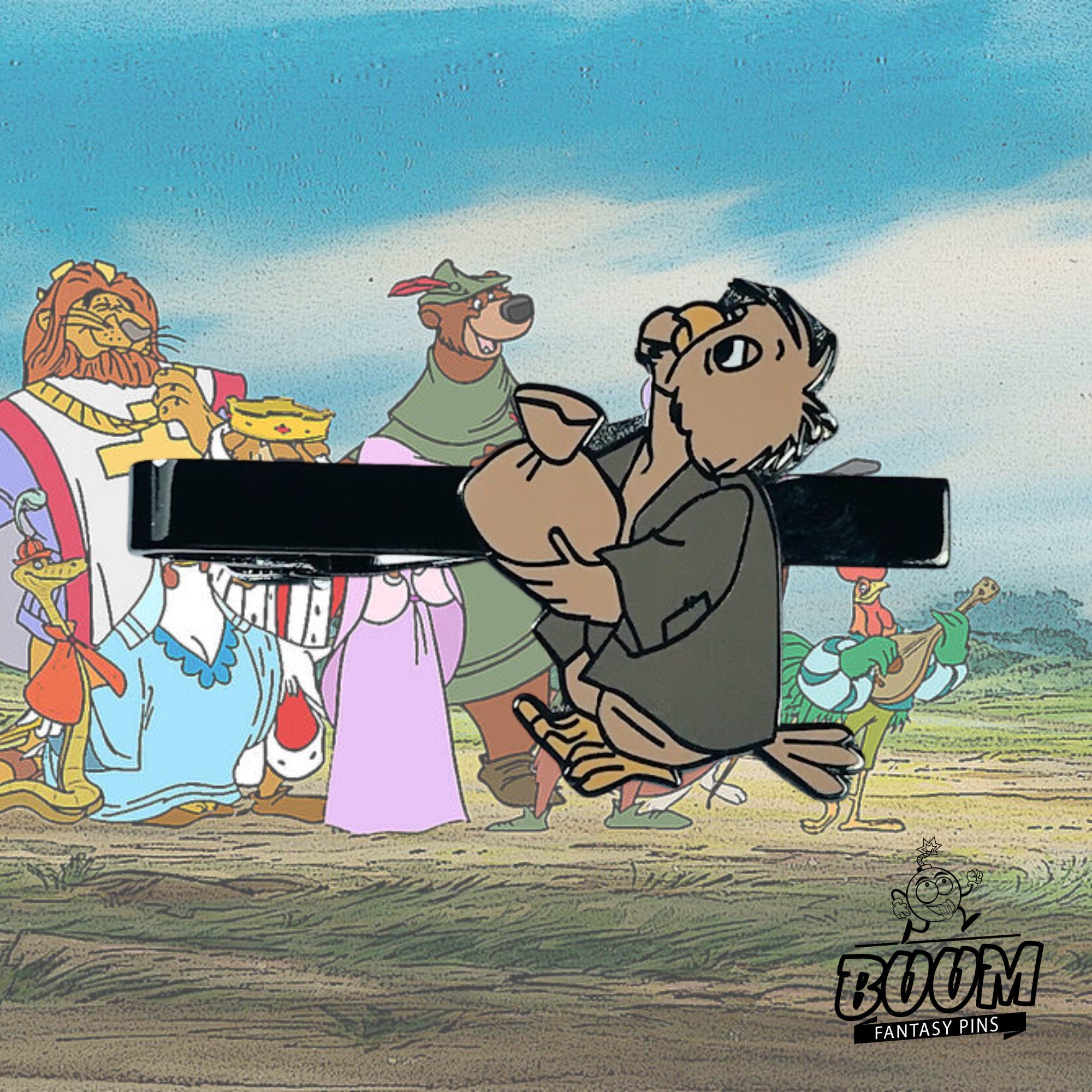 Pinza de corbata – Pájaro con bolso de Robin Hood – Disney Fantasy