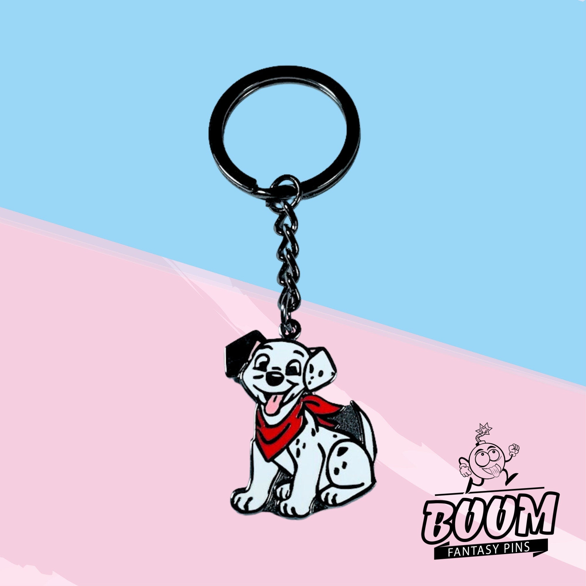 Porte-clés – Chiot dalmatien rouge des 101 Dalmatiens – Disney Fantasy