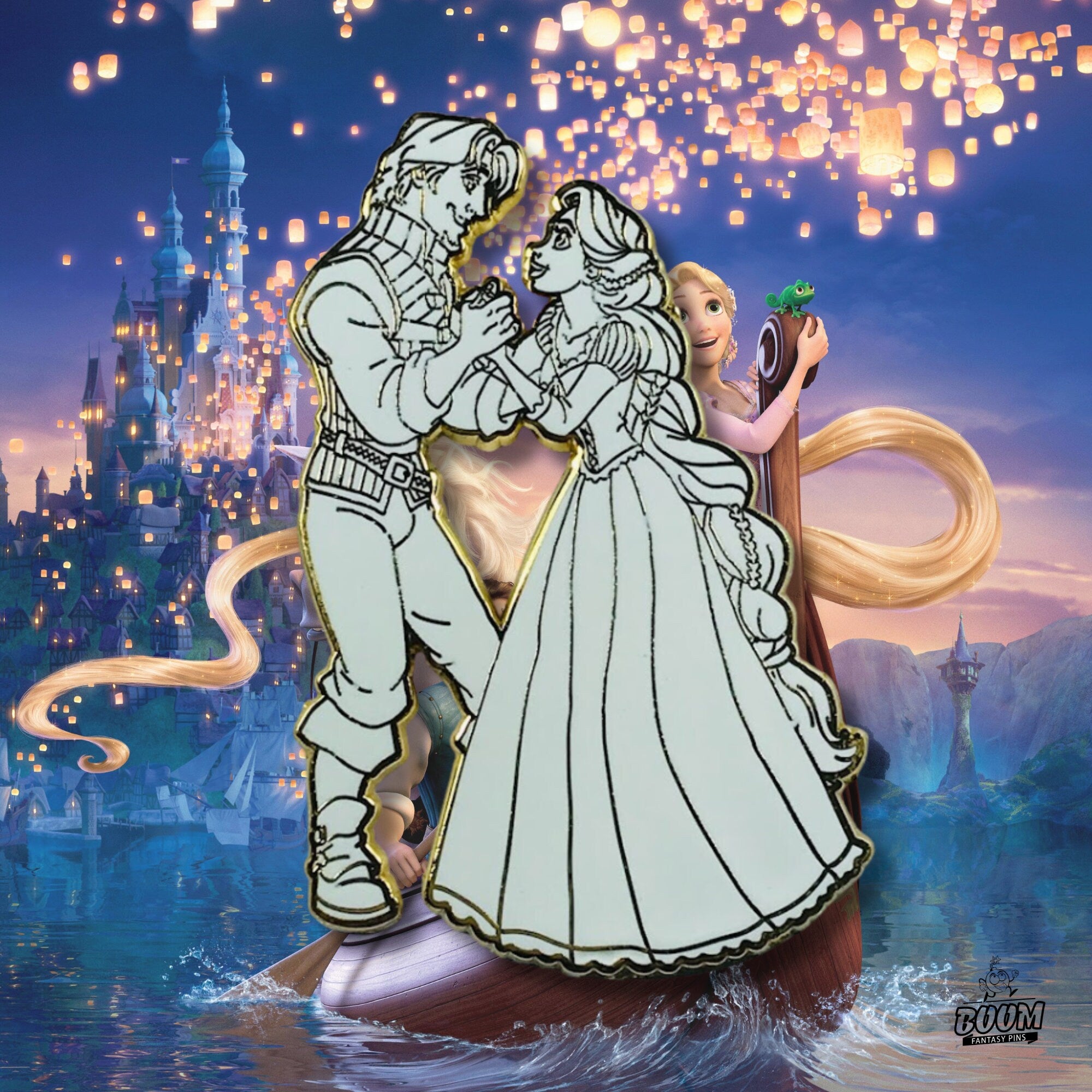 Pin – Rapunzel y Flynn Rider de Enredados – Disney Fantasy