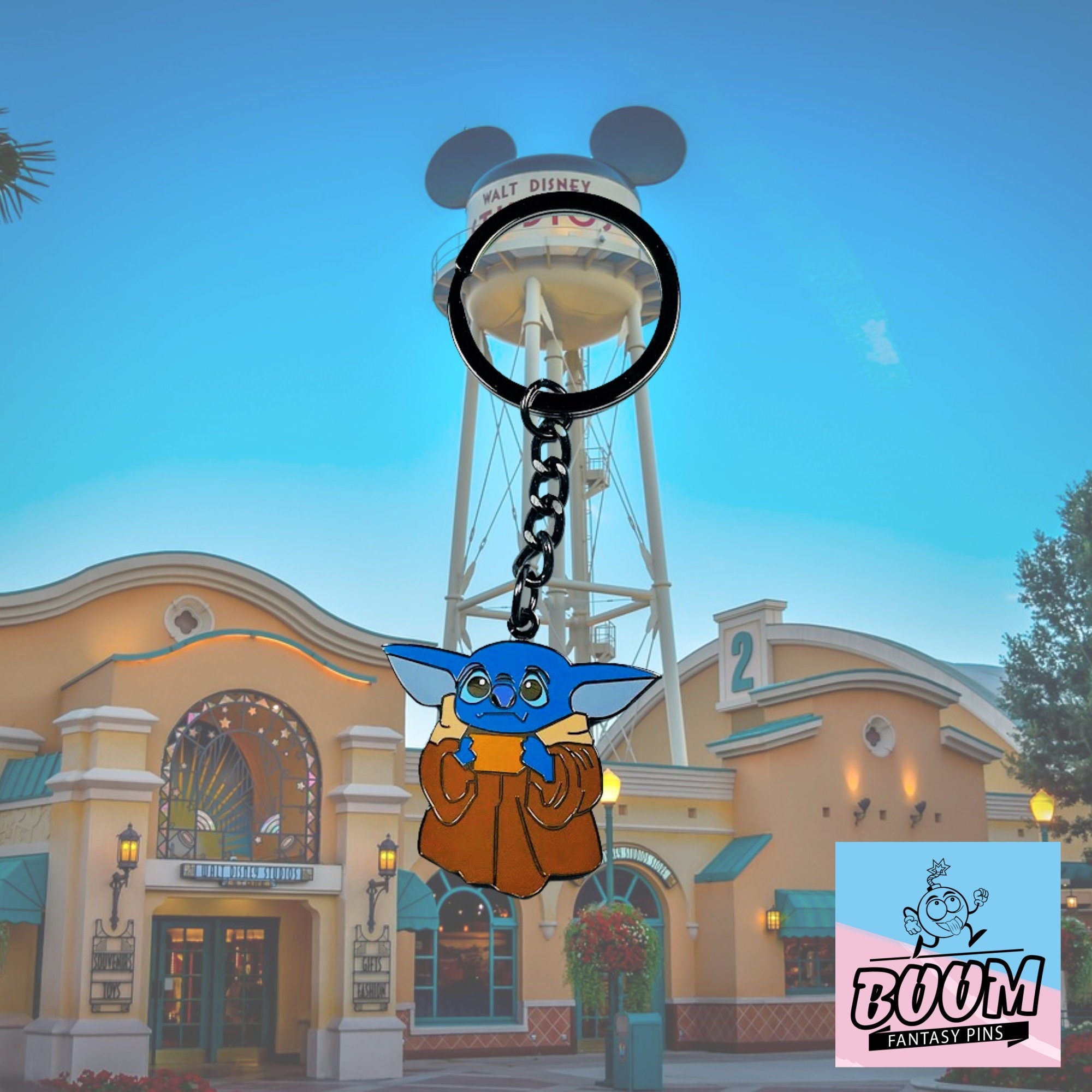 Keychain – Experiment 626 Stitch as Baby Yoda from Lilo & Stitch – Disney Fantasy