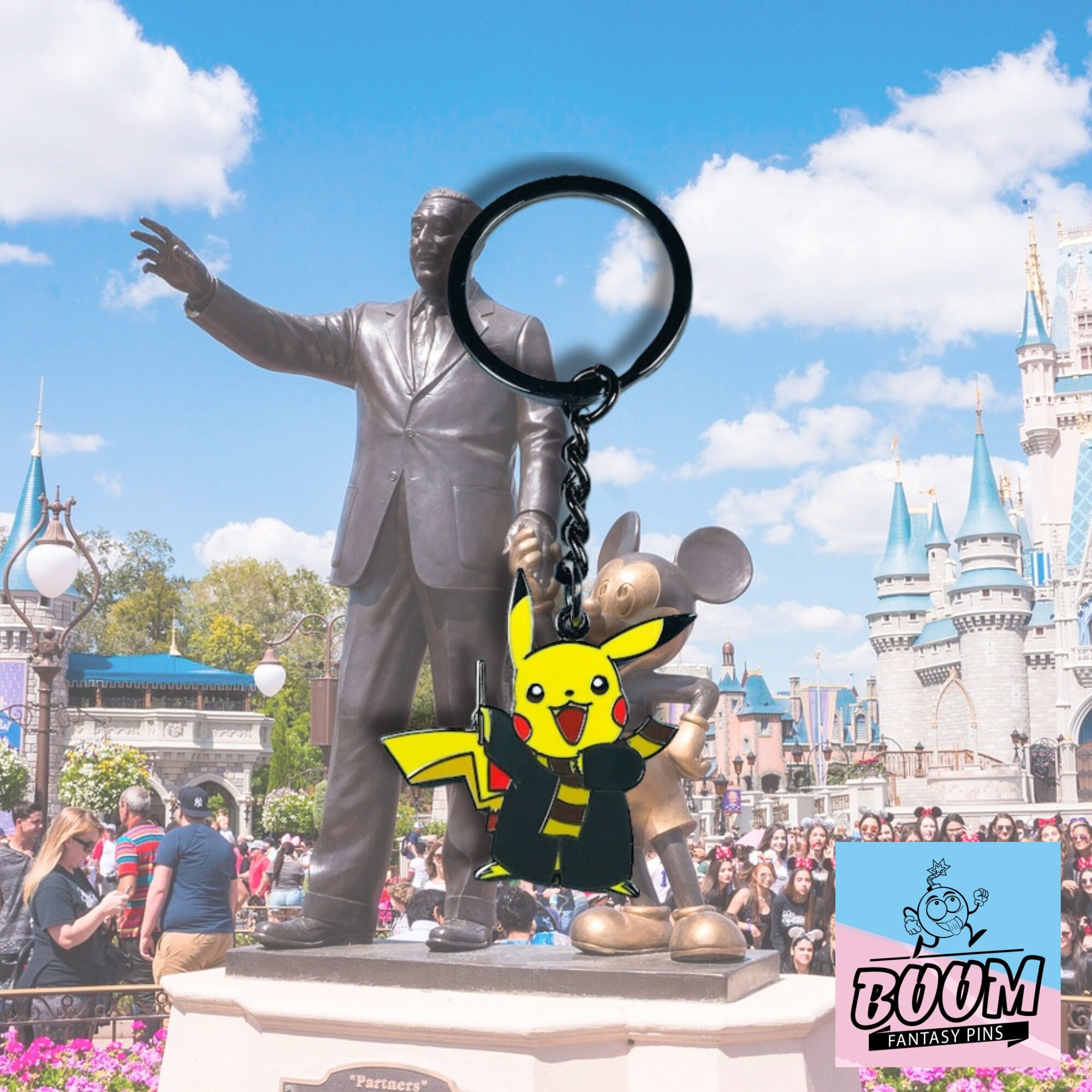 Porte-clés – Pikachu de Pokémon et Harry Potter – Disney Fantasy