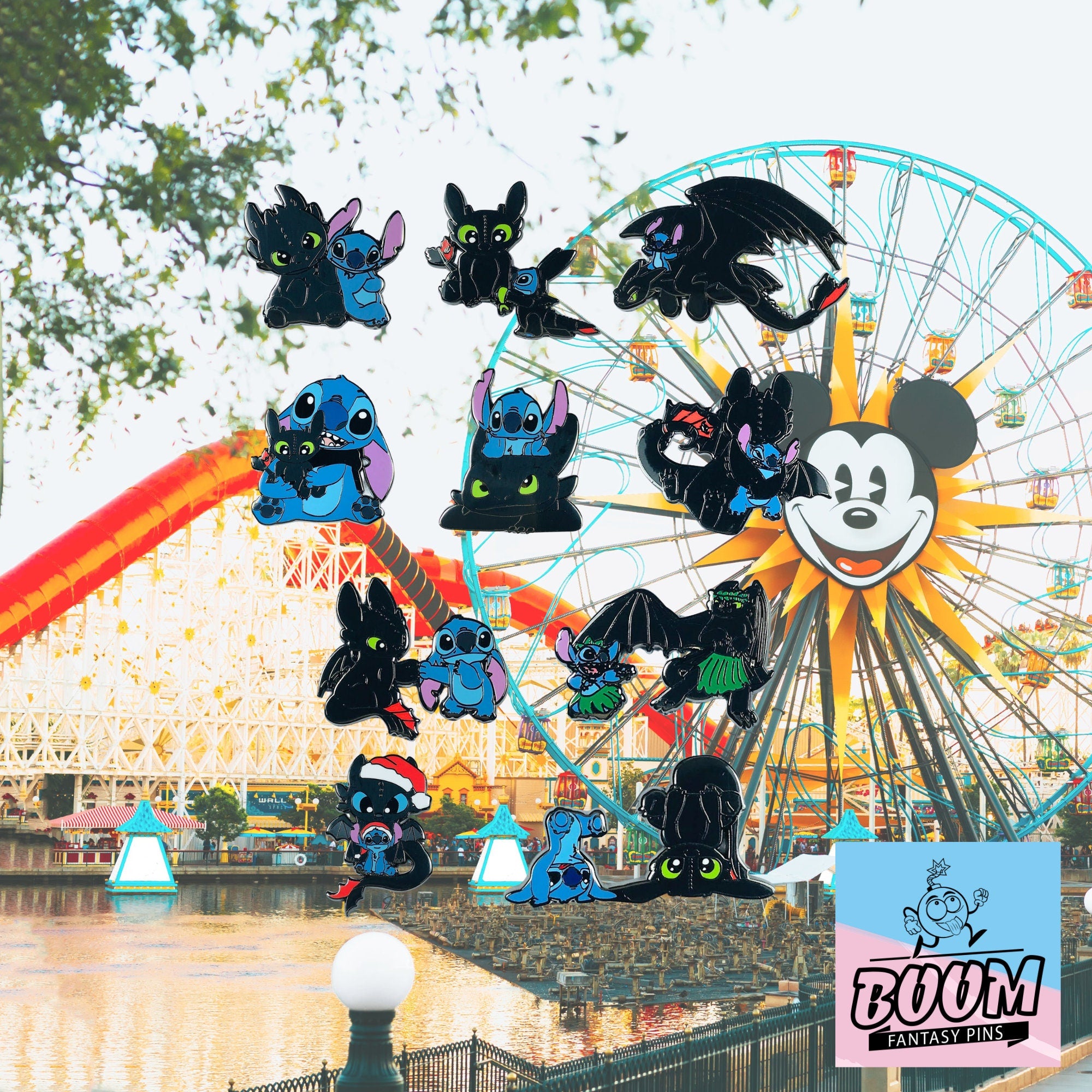 Pin – Experimento 626 Stitch de Lilo &amp; Stitch y Desdentao de Cómo entrenar a tu dragón – Disney Fantasy