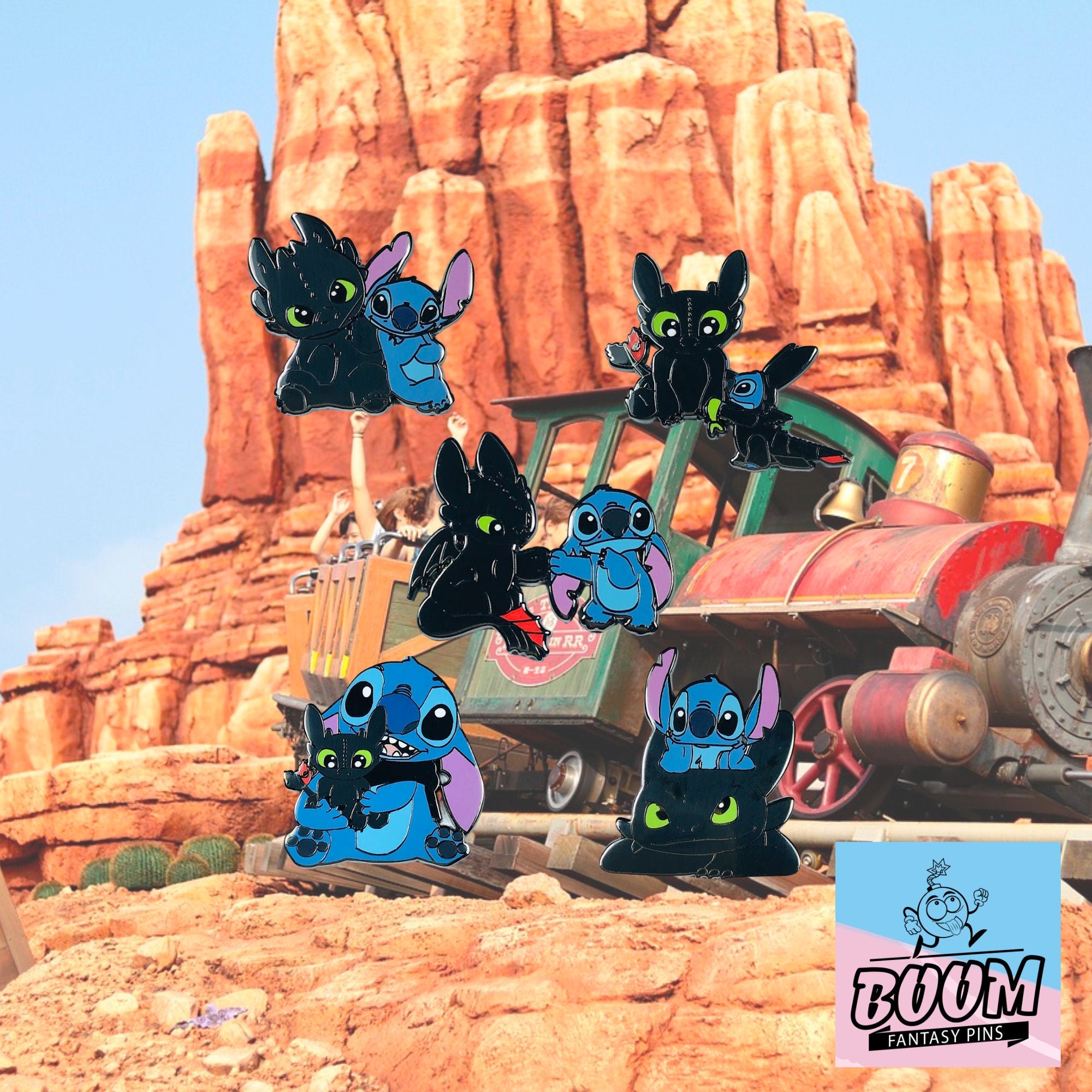 Pin – Stitch y Desdentao de Lilo y Stitch – Disney Fantasy