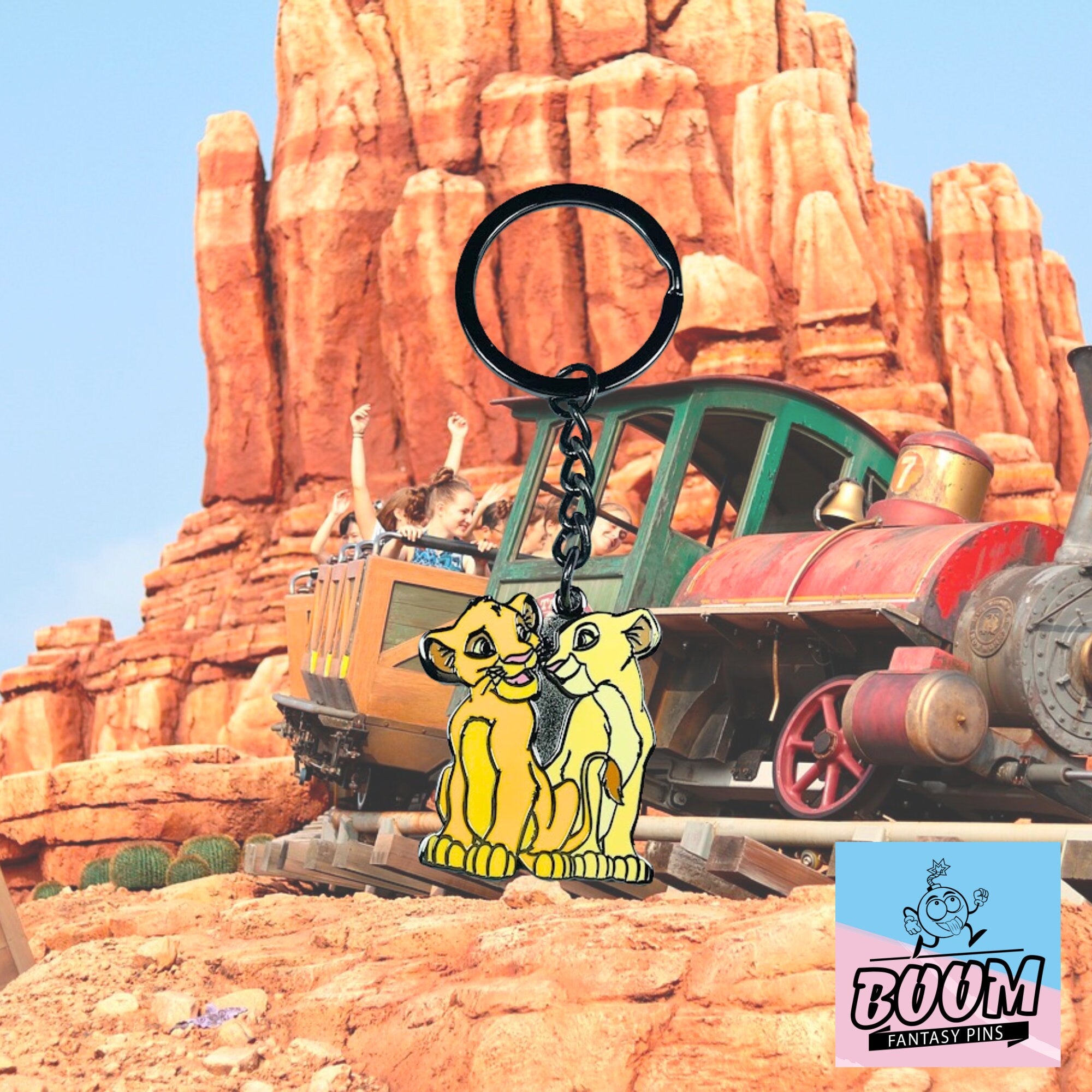 Llavero – Simba y Nala de El Rey León – Disney Fantasy